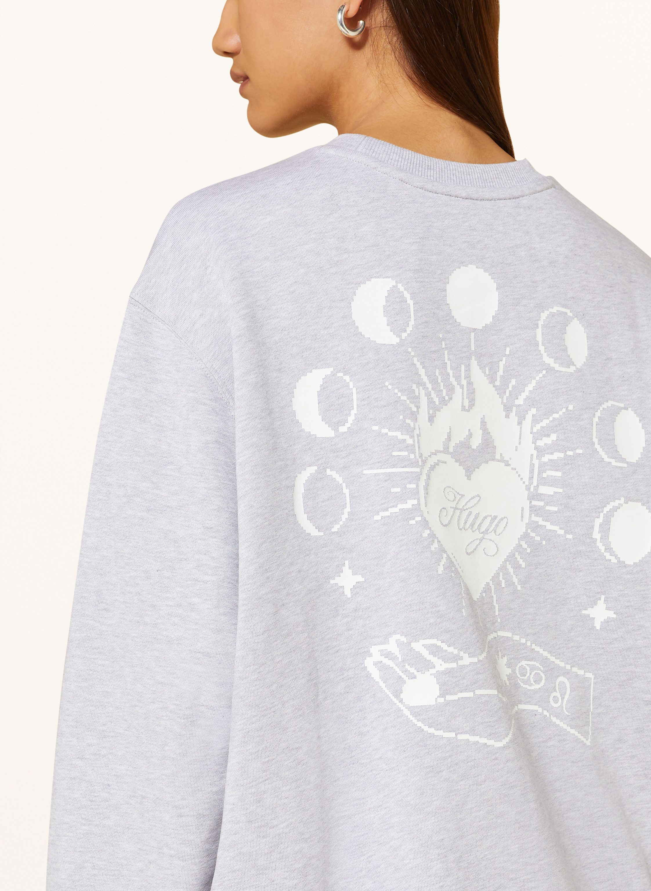 Thumbnail - Hugo Oversized-Sweatshirt Crew grau