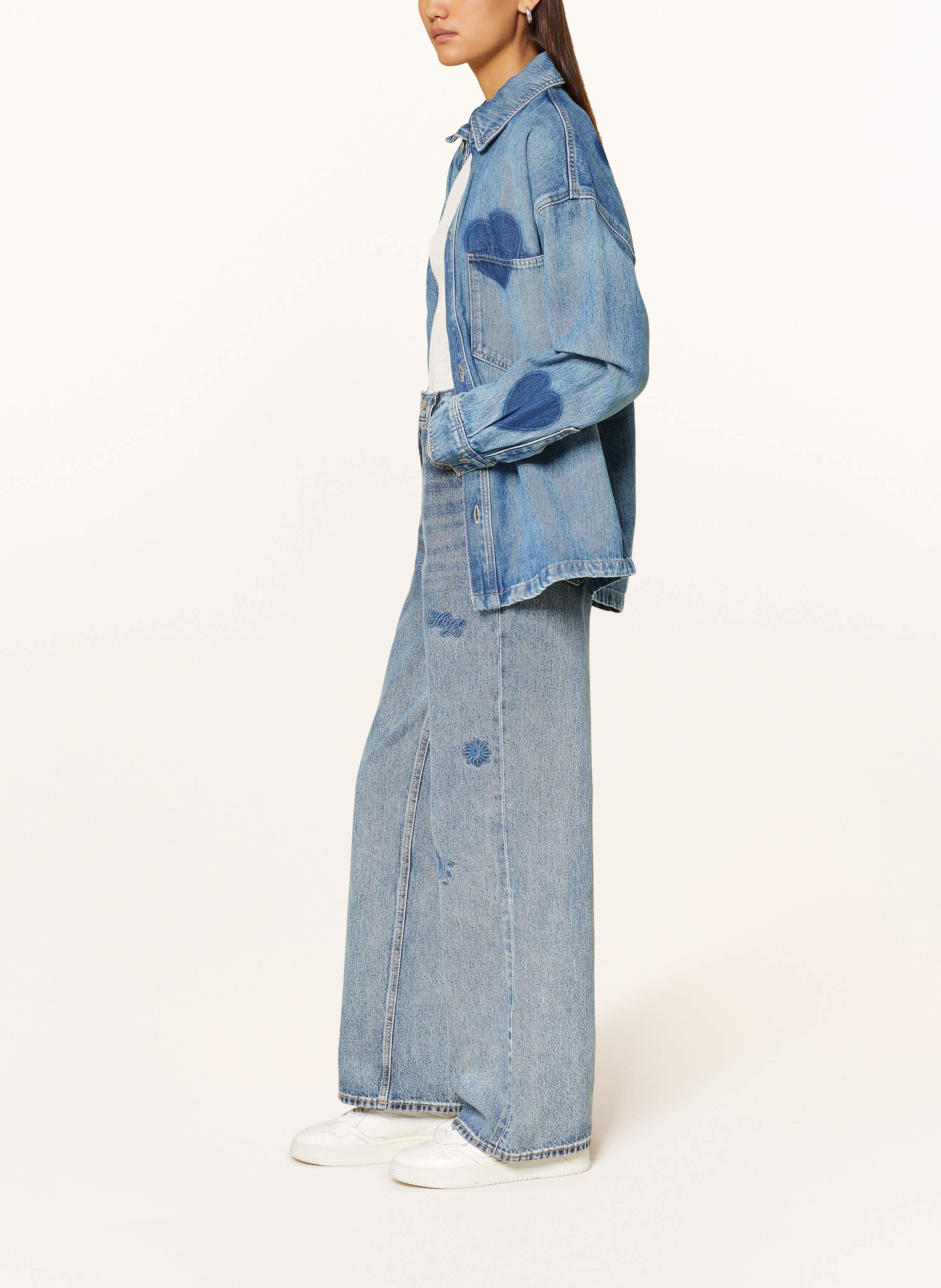 Thumbnail - Hugo Wide Leg Jeans Gamala blau