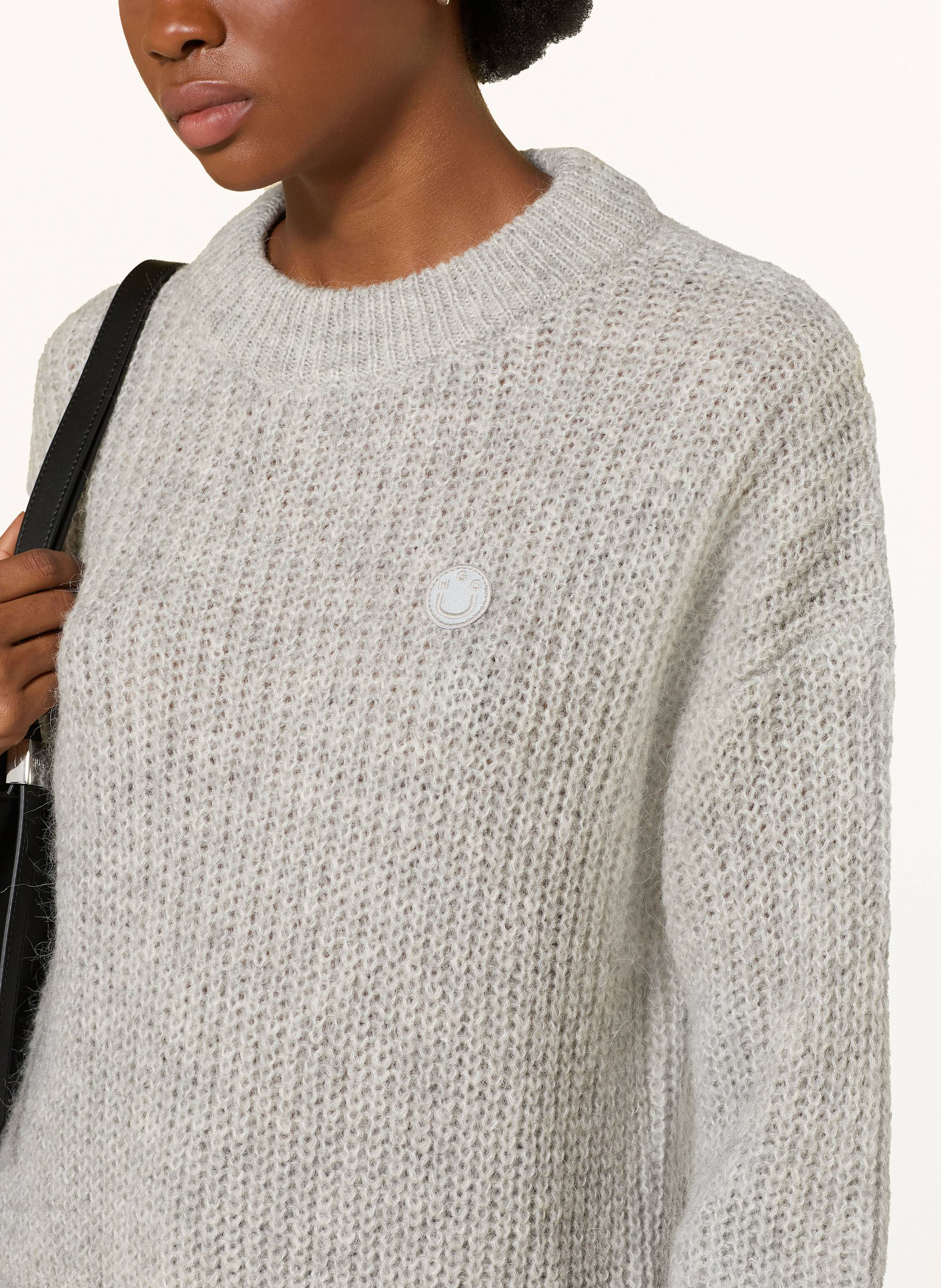 Thumbnail - Hugo Pullover Slogerynna Mit Alpaka grau