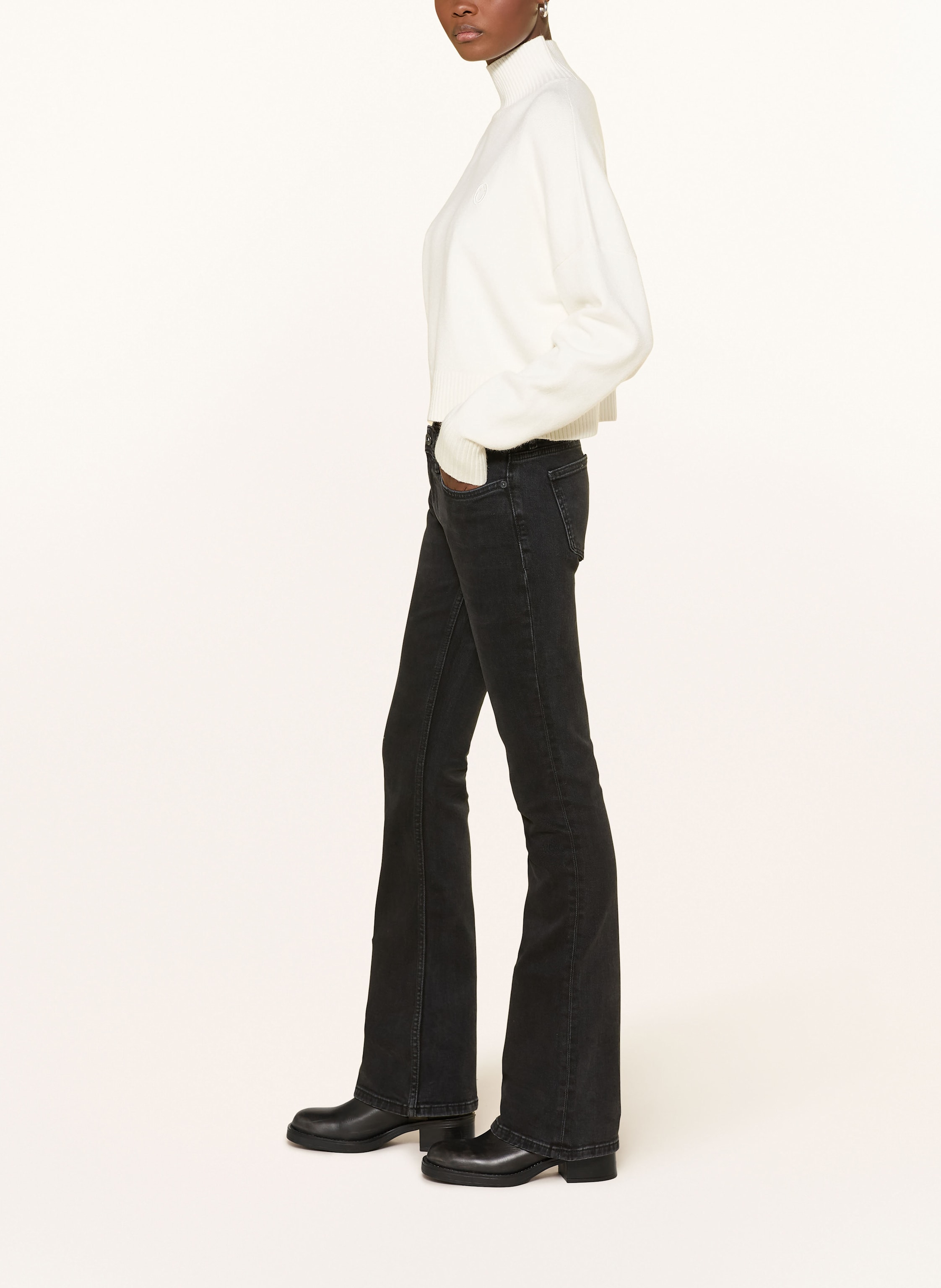 Thumbnail - Hugo Bootcut Jeans Getti schwarz