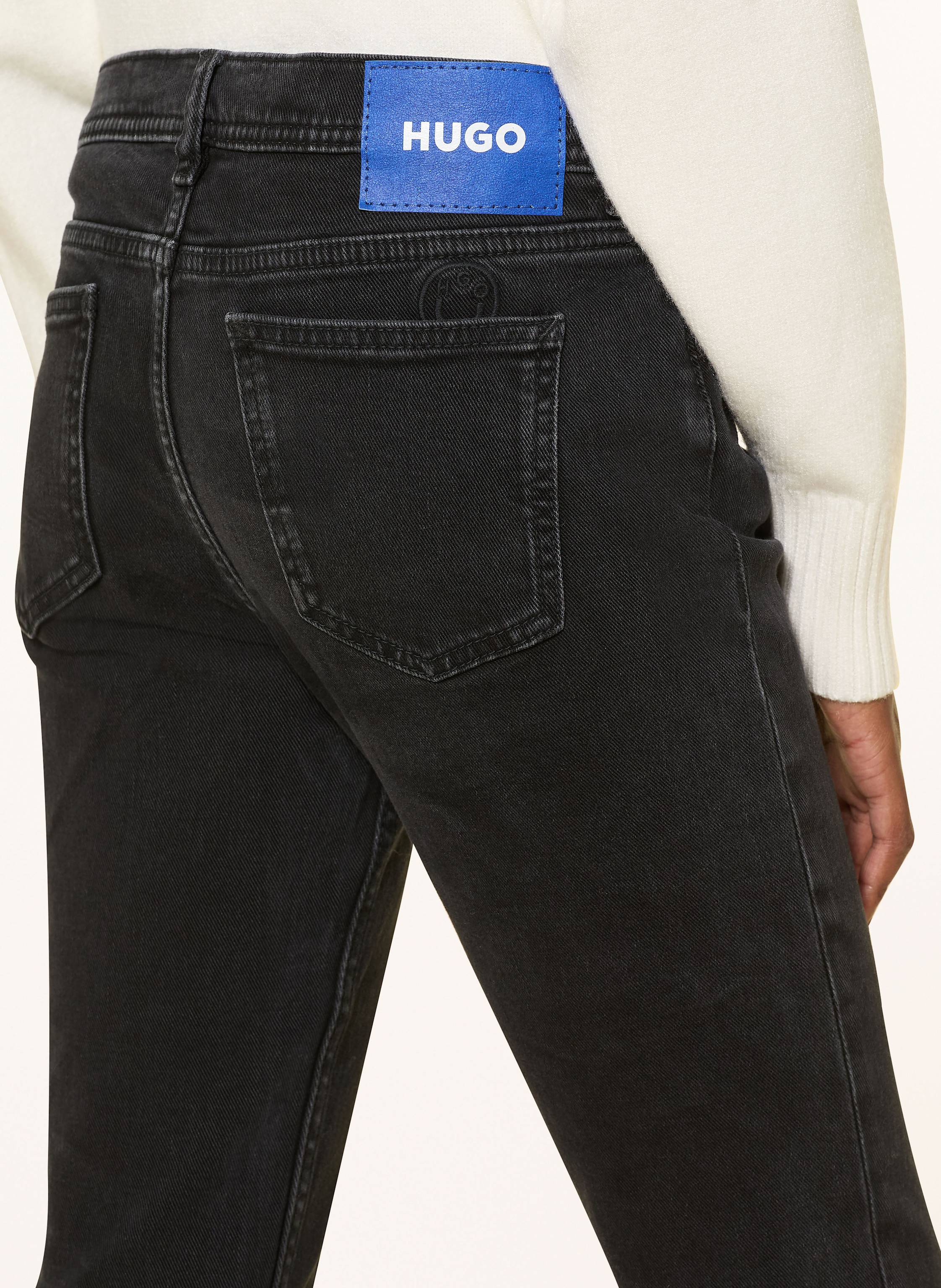 Thumbnail - Hugo Bootcut Jeans Getti schwarz