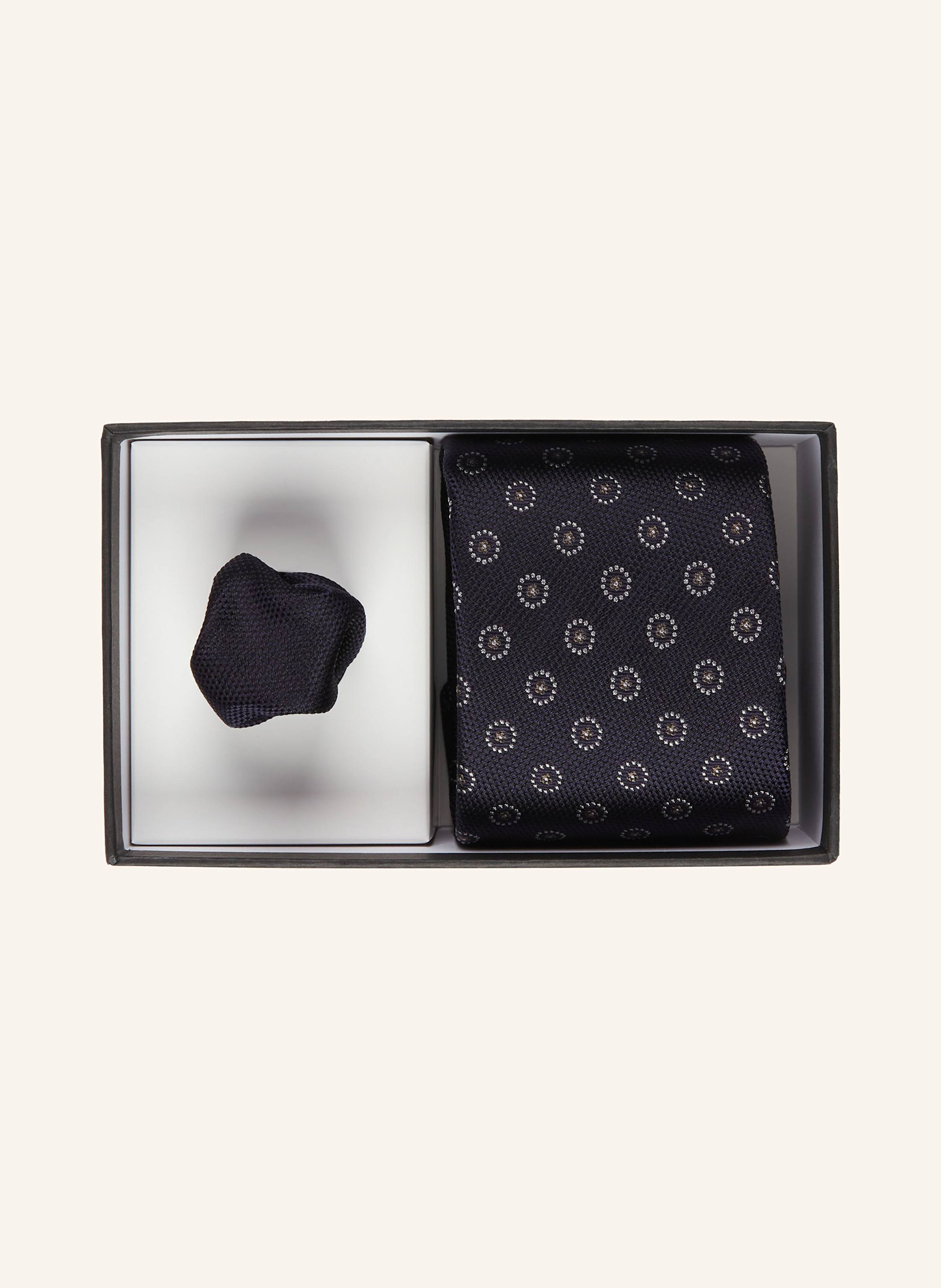 Thumbnail - Digel Set Danny: Krawatte Und Einstecktuch blau