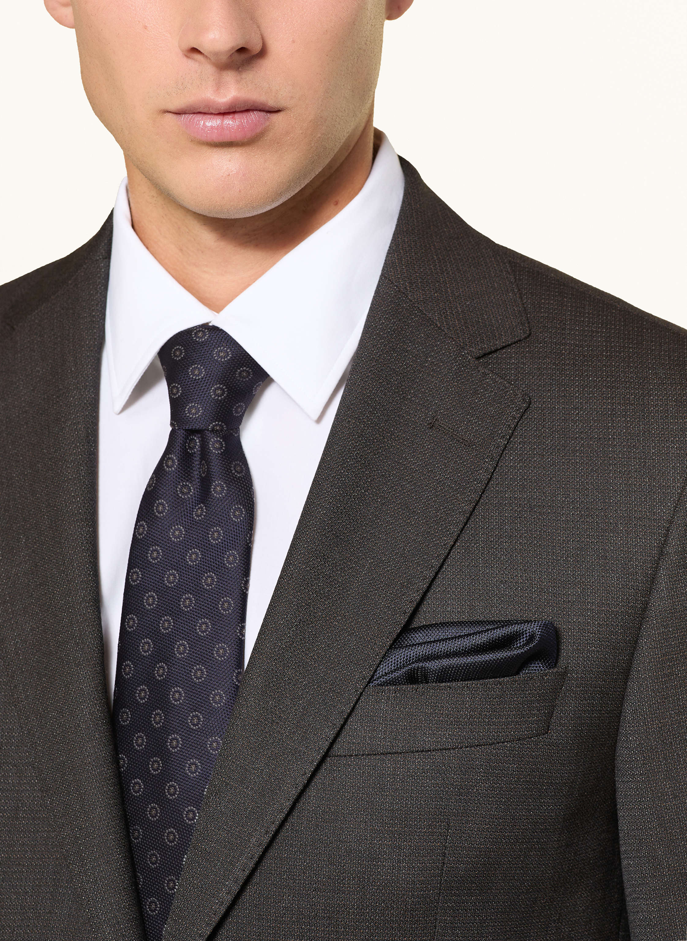 Thumbnail - Digel Set Danny: Krawatte Und Einstecktuch blau