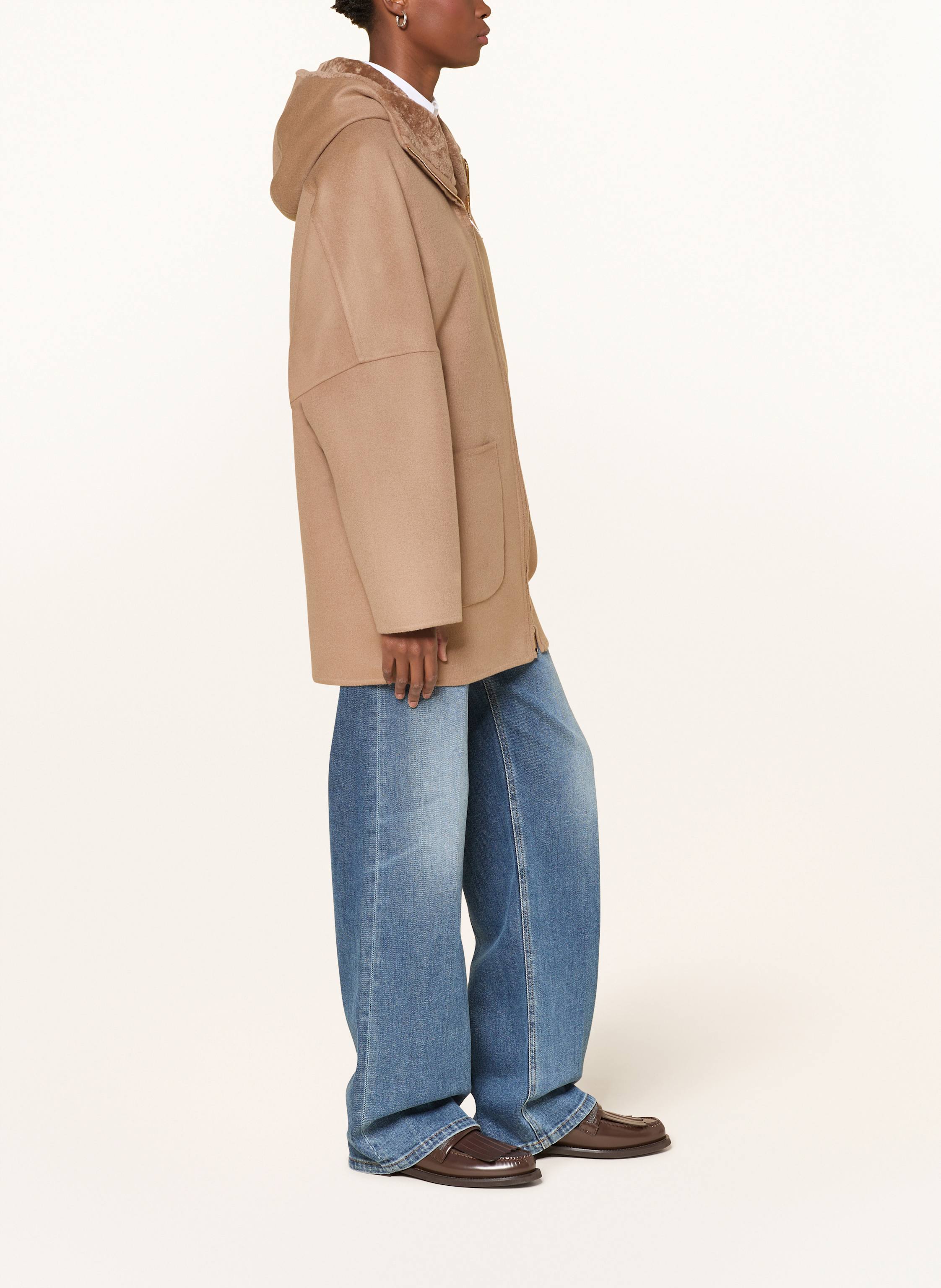 Thumbnail - Manzoni 24 Mantel L.Piana Mit Cashmere braun