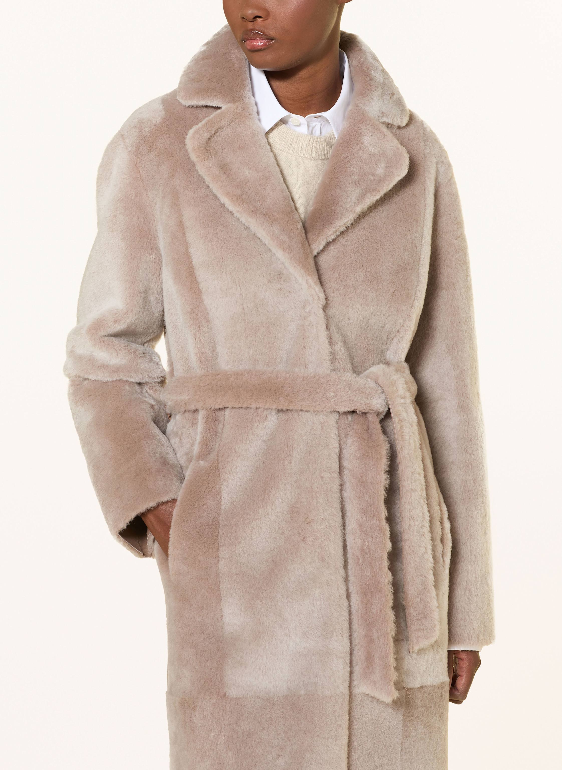 Thumbnail - Manzoni 24 Ledermantel Zum Wenden beige