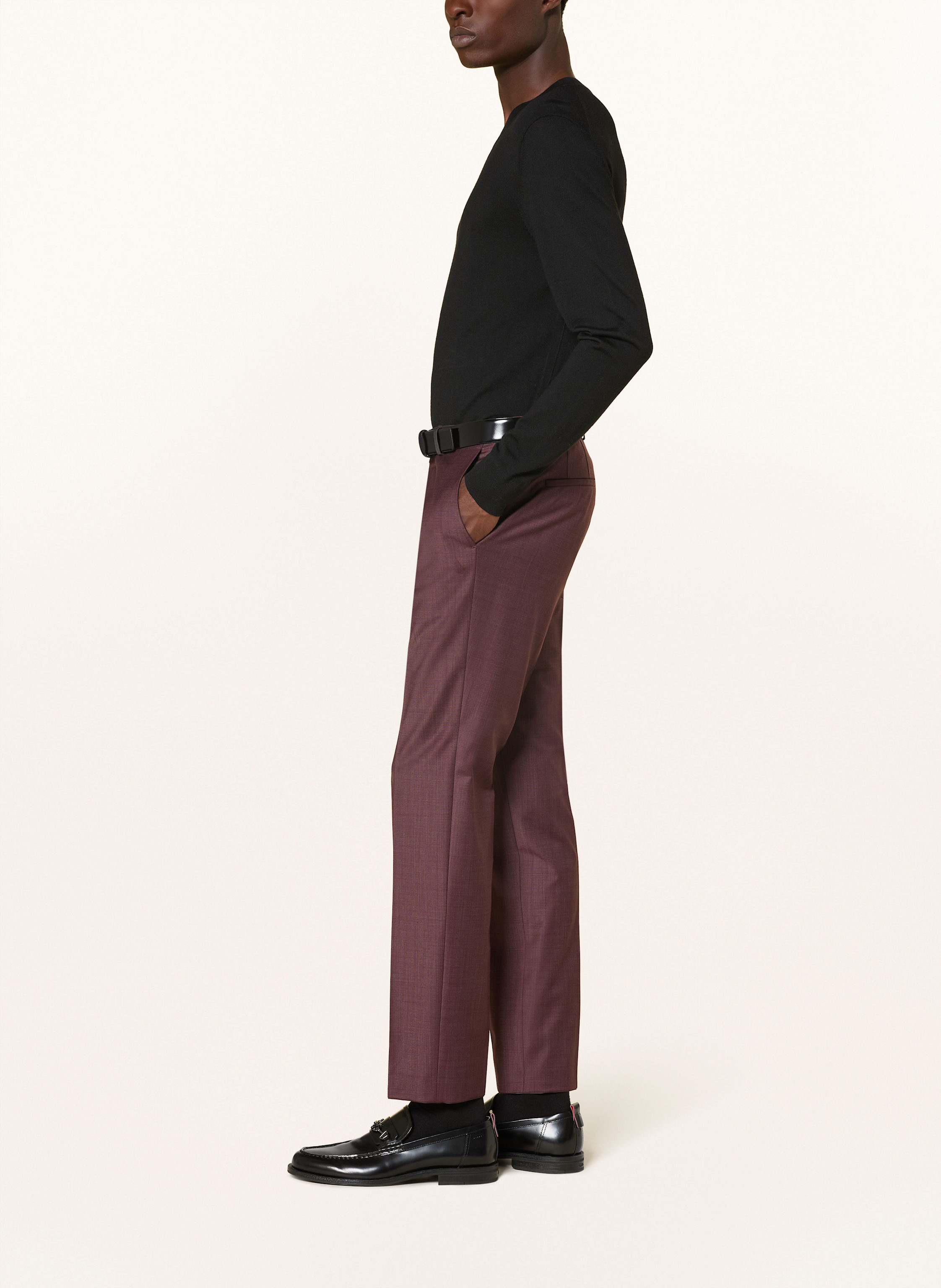 Thumbnail - Hugo Anzughose Hesten Extra Slim Fit rot