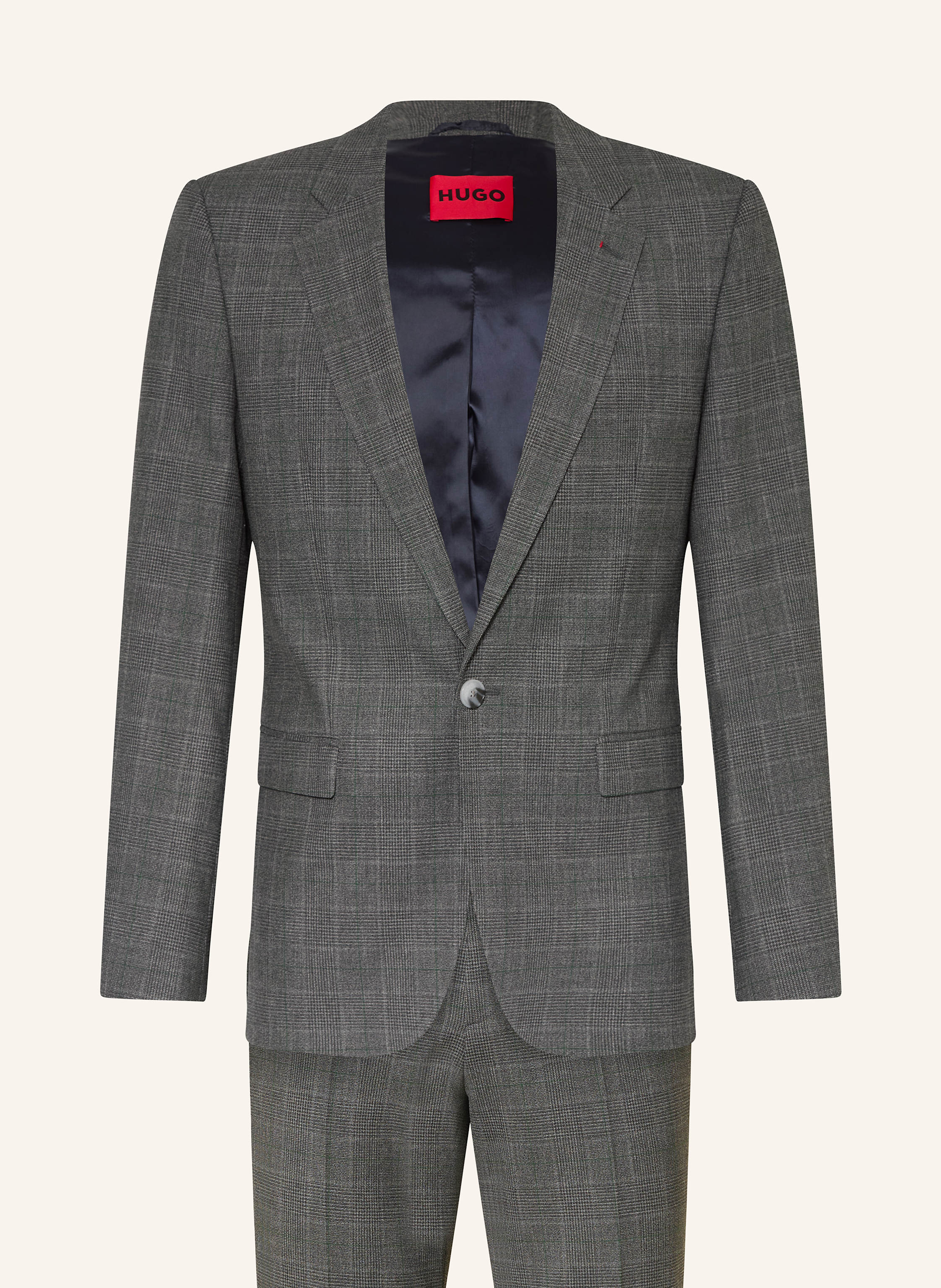 Hugo Hugo Anzug Arti/Hesten Extra Slim Fit grau in DUNKELGRAU / GRAU
