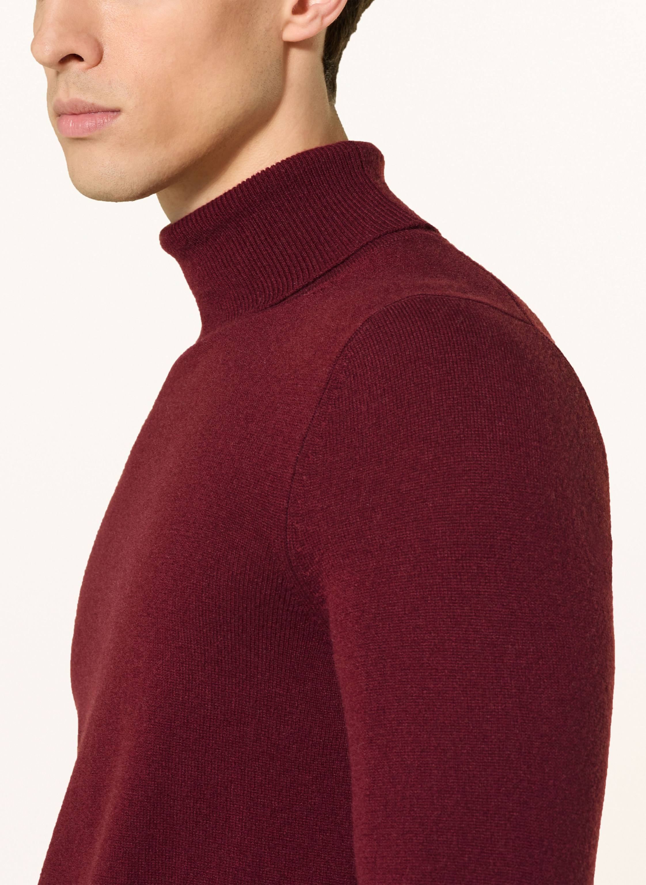 Thumbnail - Ftc Cashmere Rollkragenpullover Aus Cashmere rot