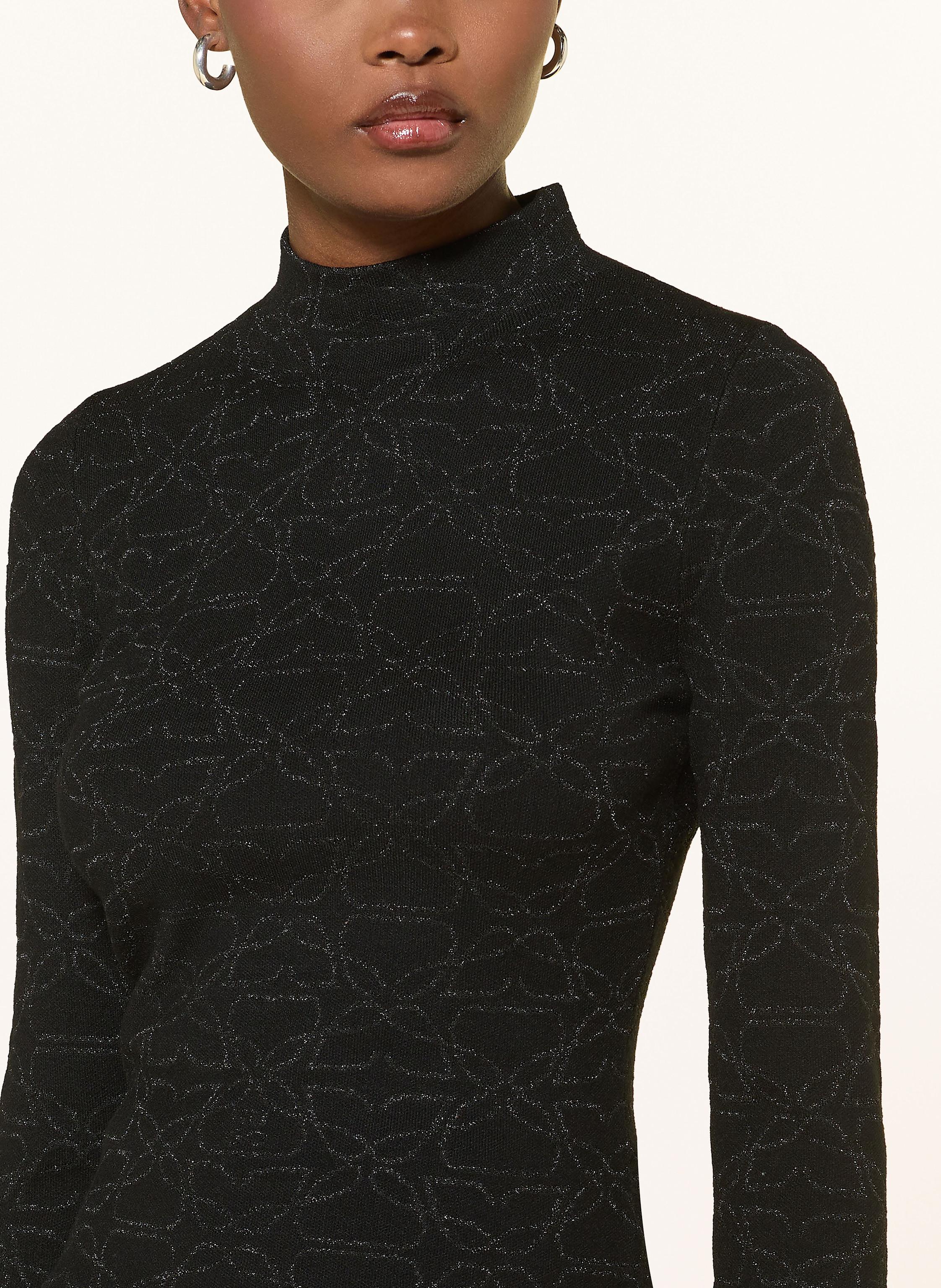 Thumbnail - Hugo Pullover Sinepro Mit Glitzergarn schwarz