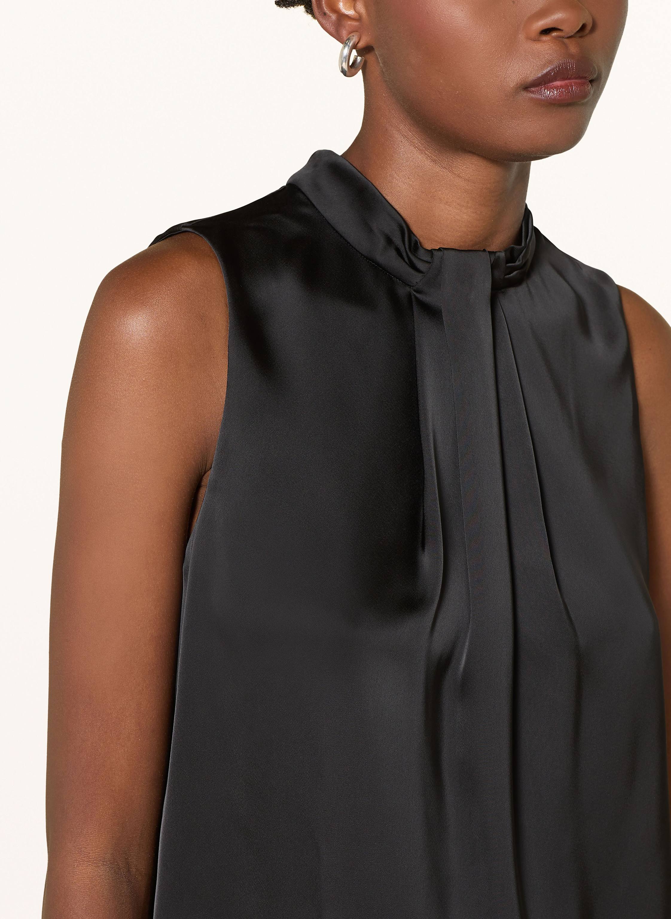 Thumbnail - Hugo Blusentop Caleria-1 Aus Satin schwarz