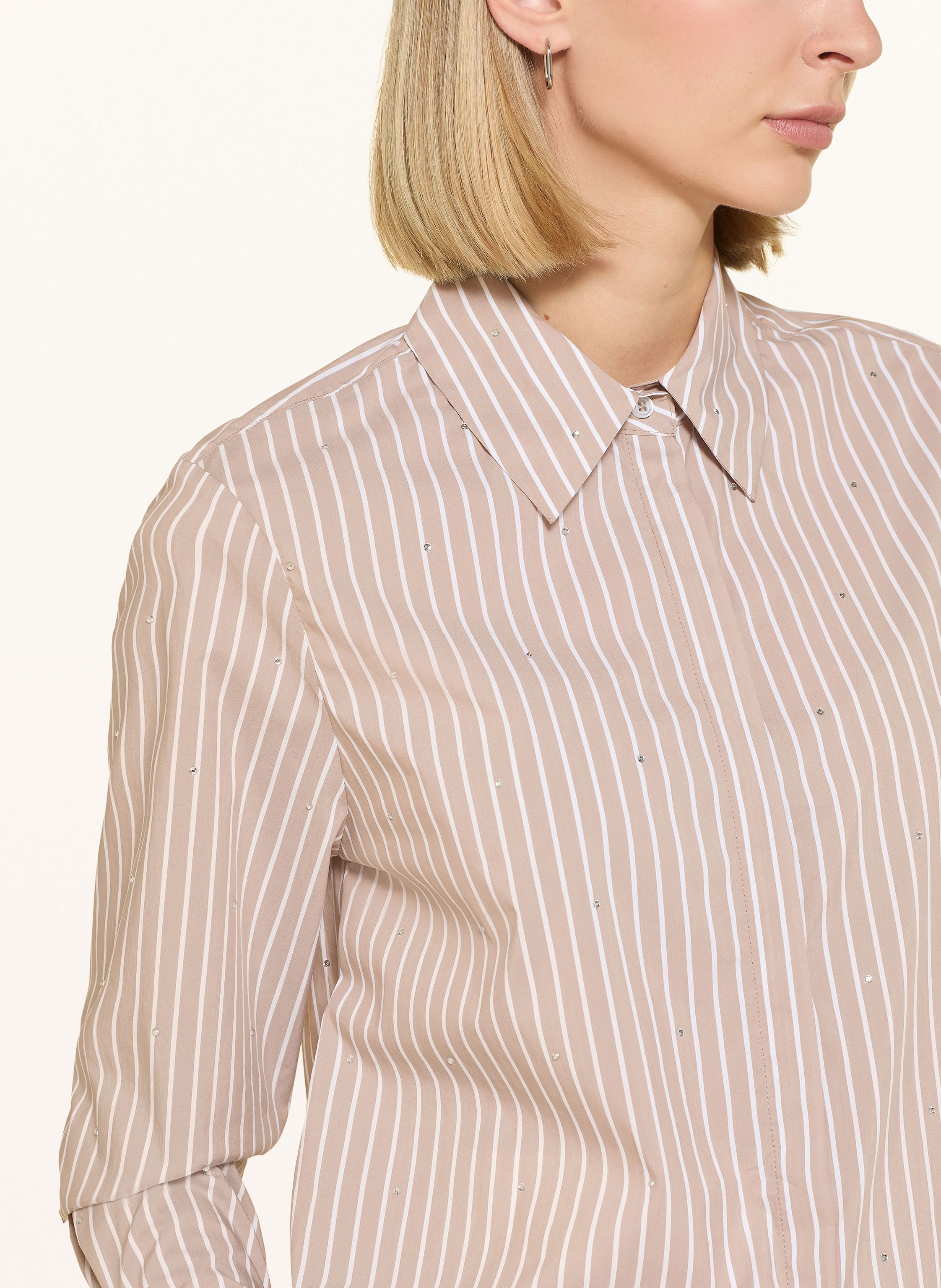 Thumbnail - Brax Hemdbluse Viki Mit Schmucksteinen beige