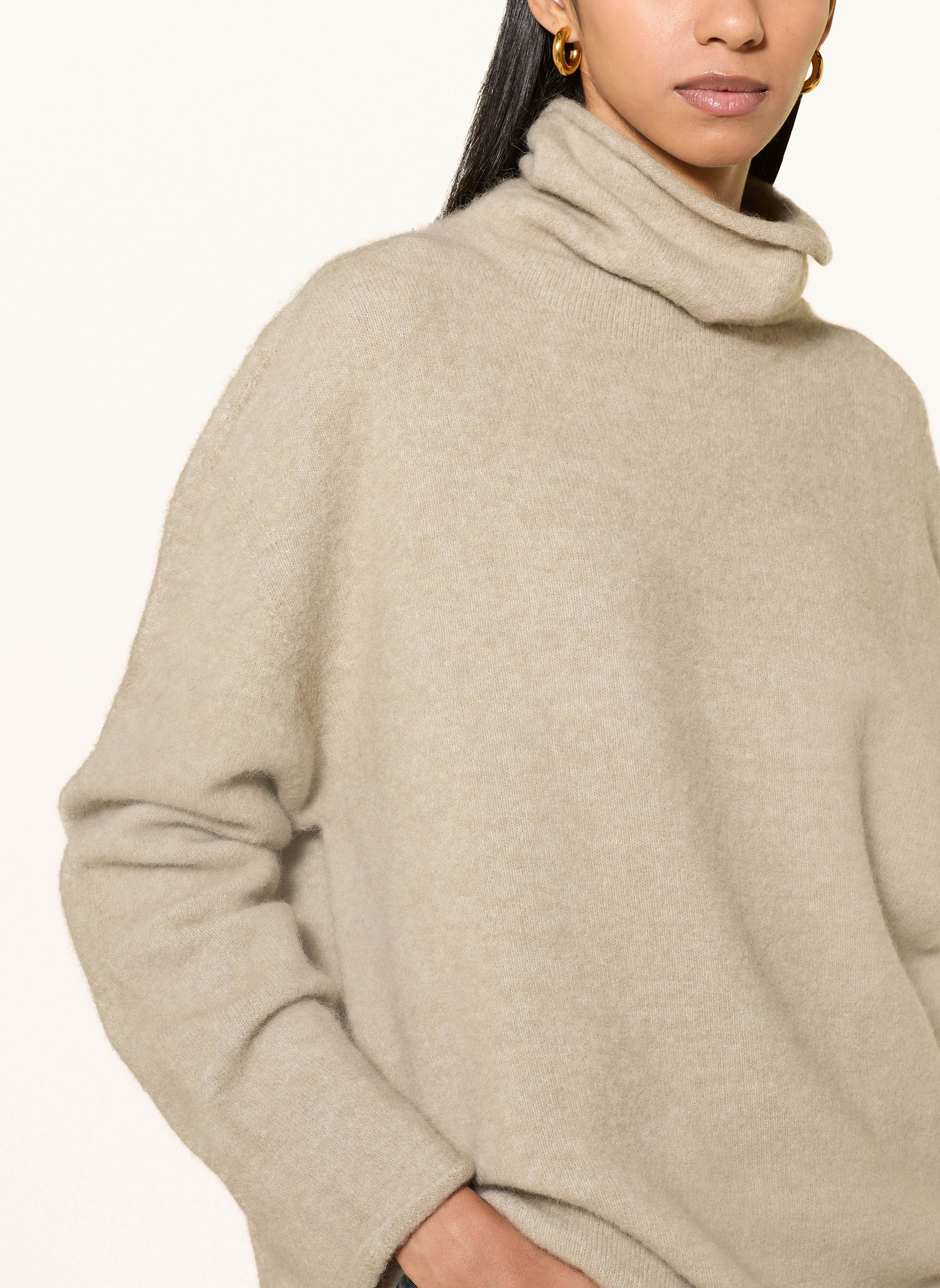 Thumbnail - Drykorn Rollkragenpullover Nephela Mit Alpaka beige