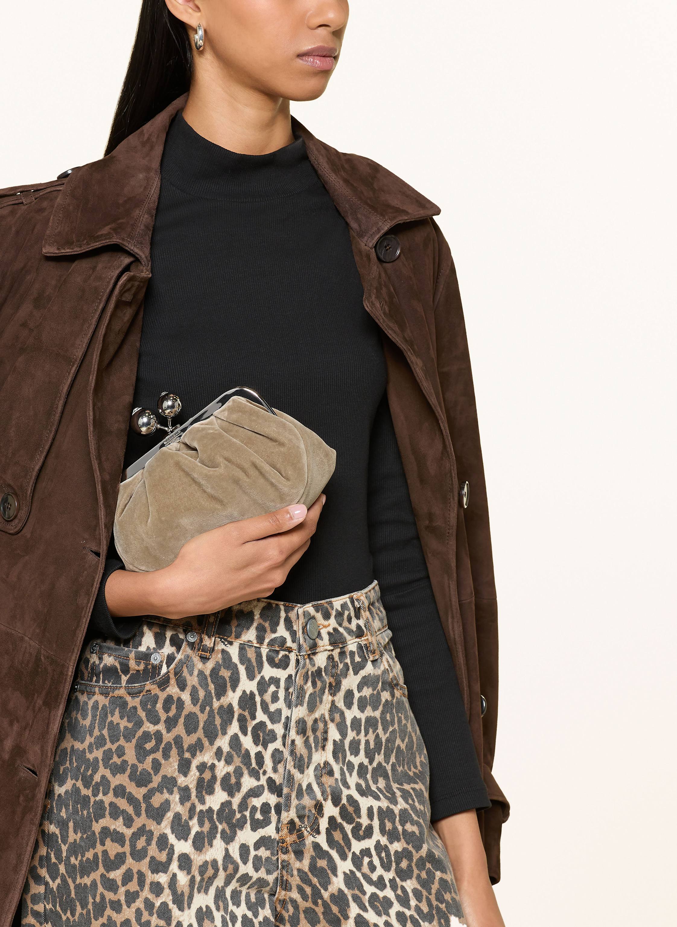 Thumbnail - Weekend Max Mara Umhängetasche Valance Mit Schmucksteinen braun