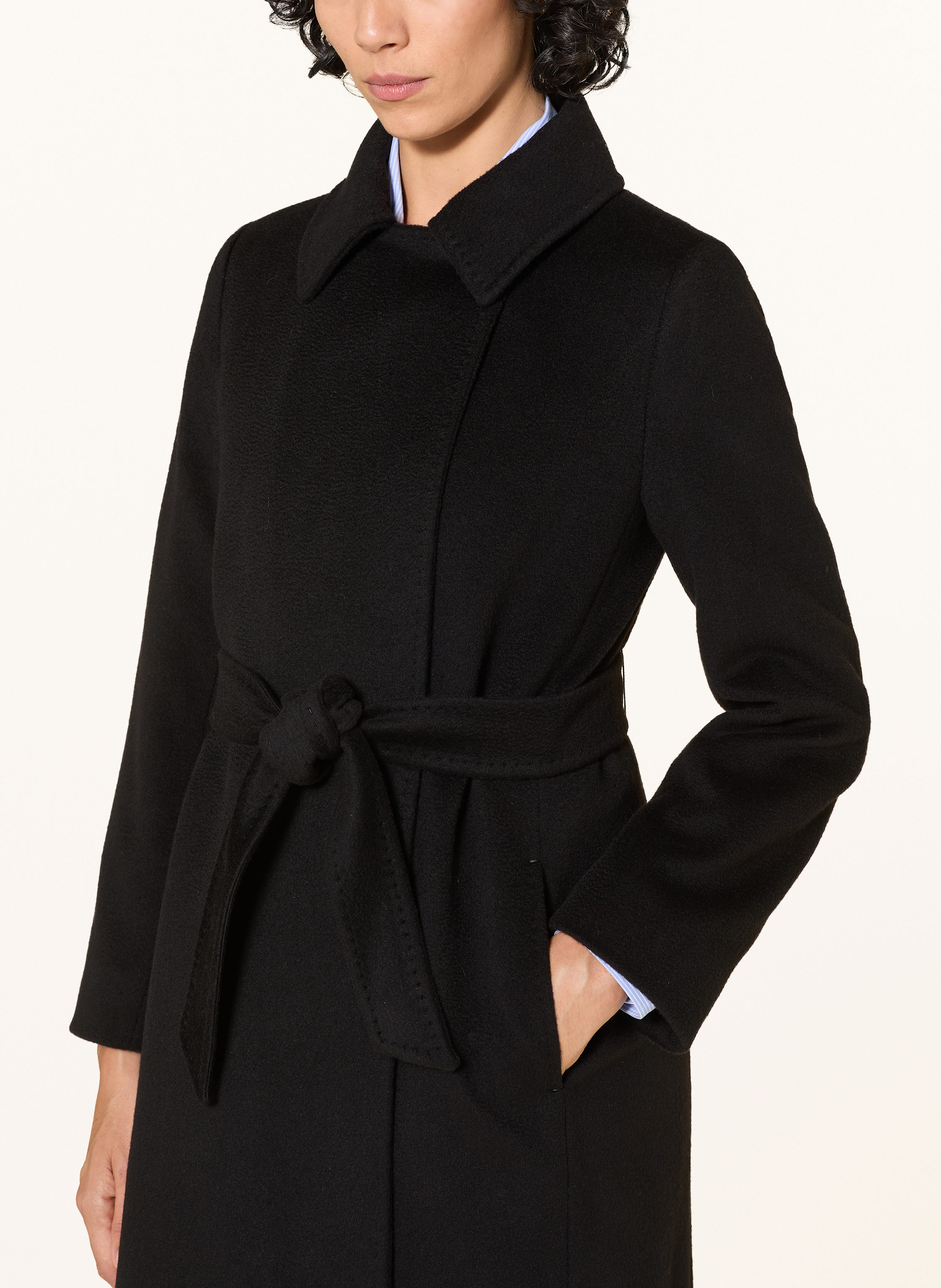 Thumbnail - Max Mara Studio Wollmantel Bcollag schwarz