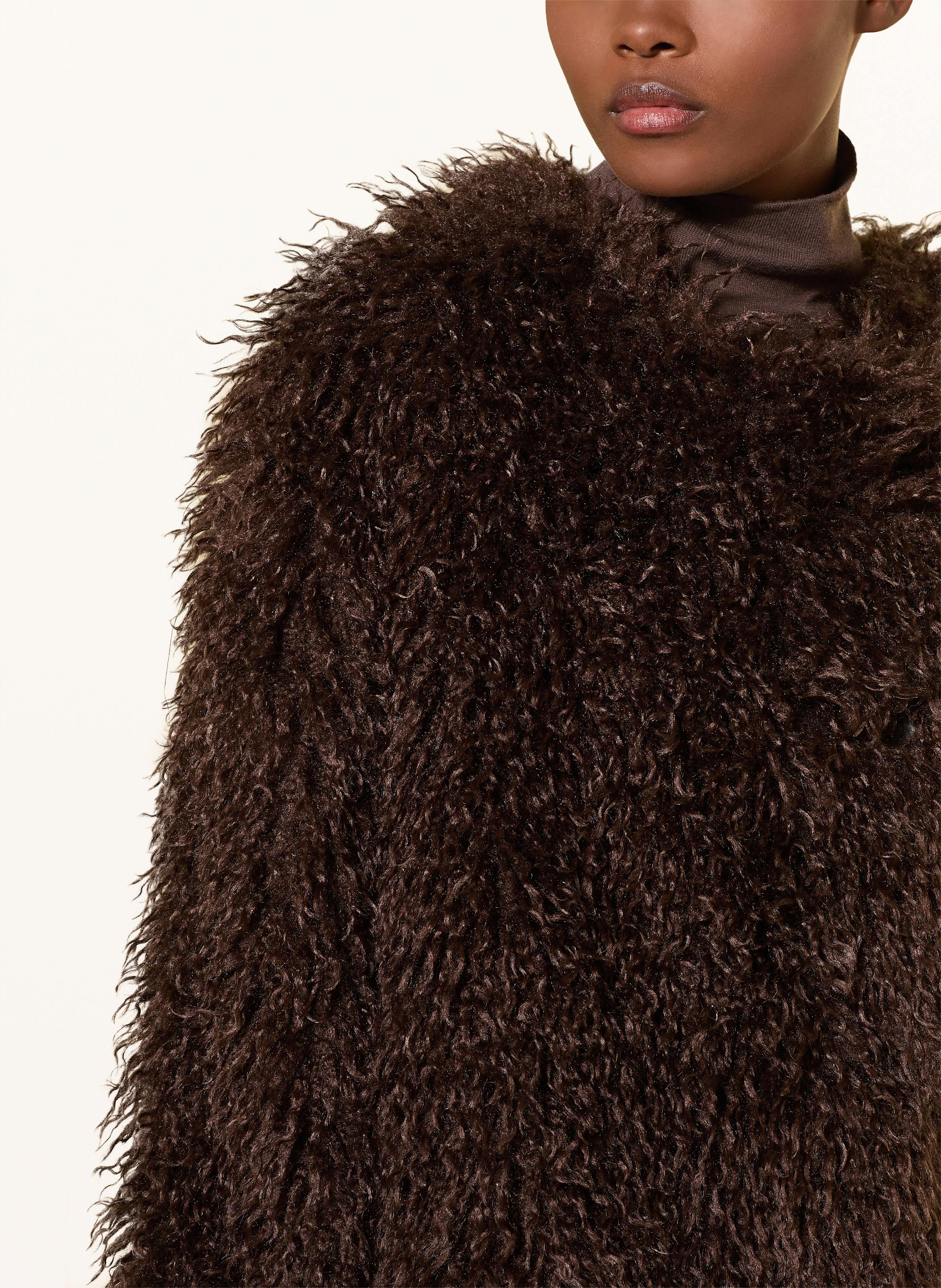 Thumbnail - Mrs & Hugs Kunstfell-Jacke braun