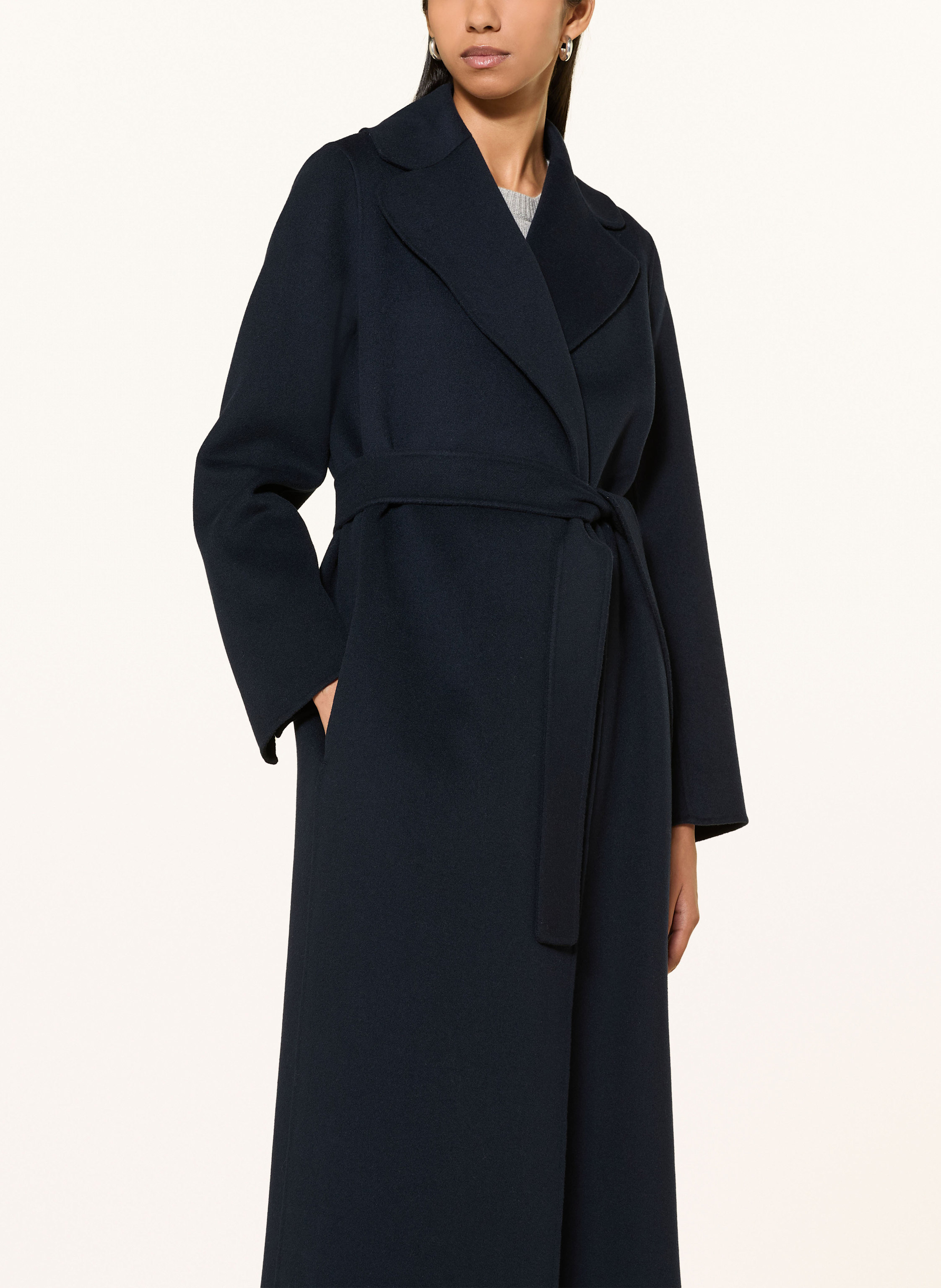 Thumbnail - S Max Mara Wollmantel Poldo blau