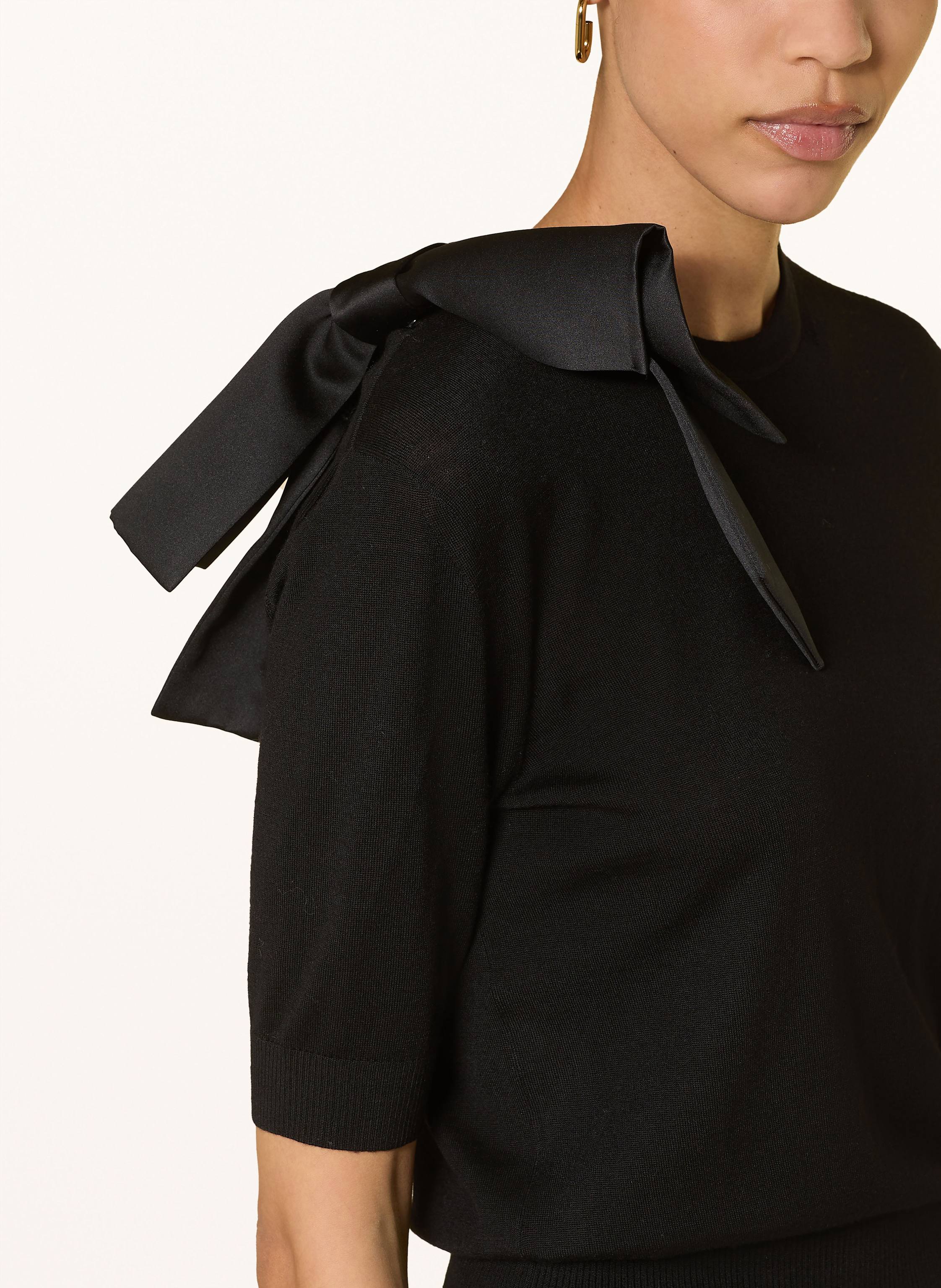 Thumbnail - Dorothee Schumacher Strickshirt Urban Favorites Aus Merinowolle schwarz