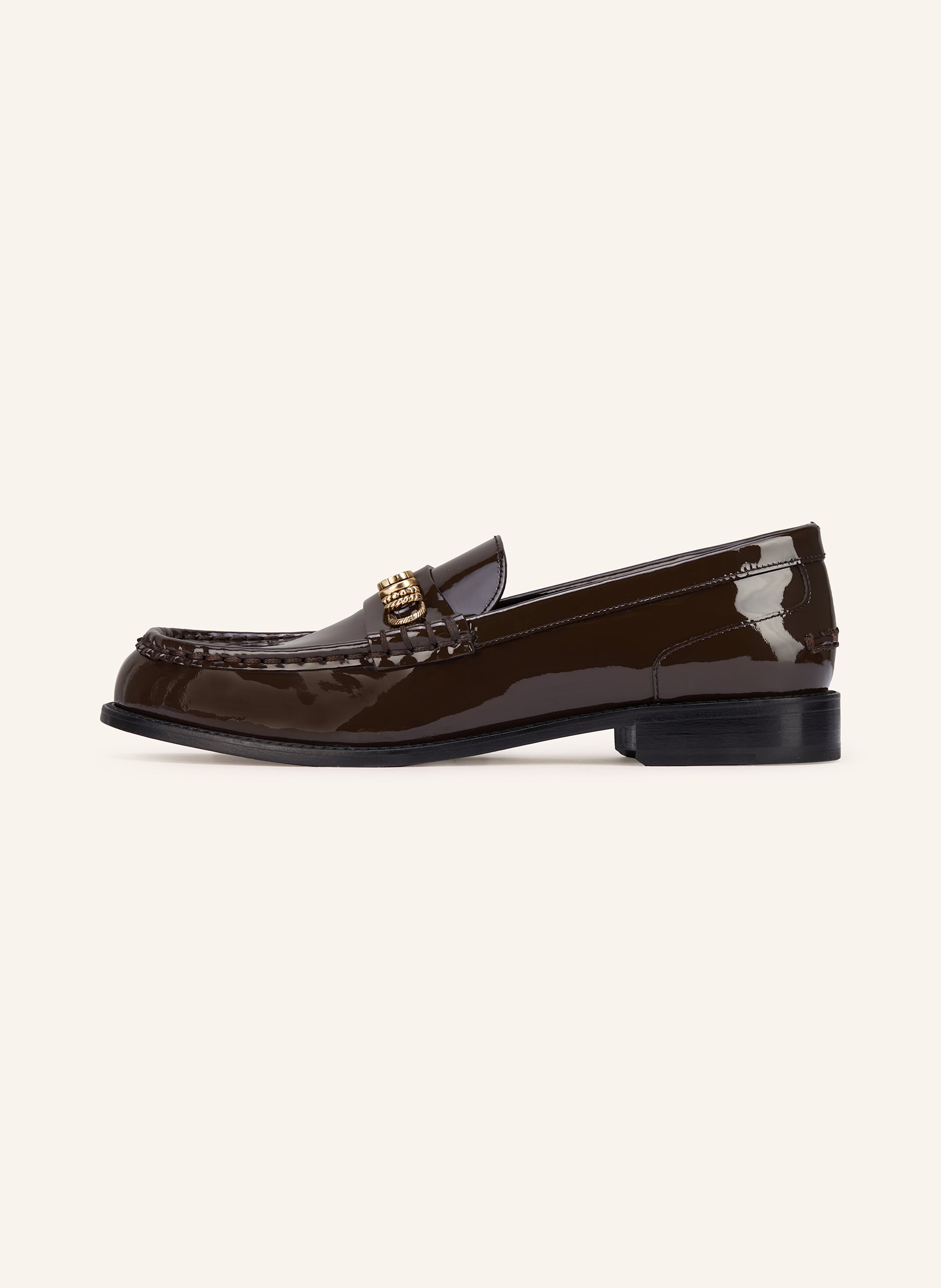 Thumbnail - Dorothee Schumacher Lack-Loafer Glossy braun