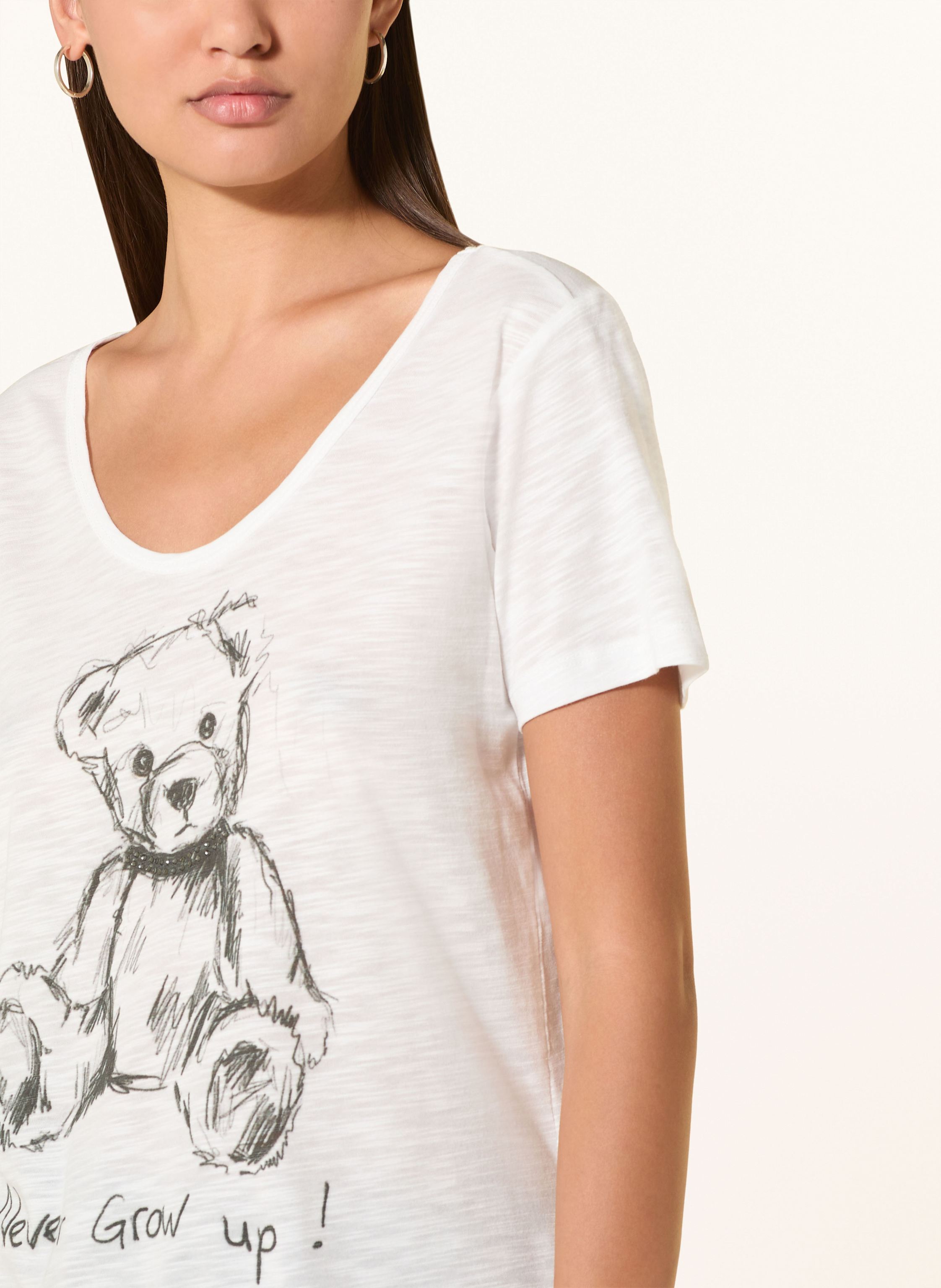 Thumbnail - Milano Italy T-Shirt Mit Schmucksteinen weiss