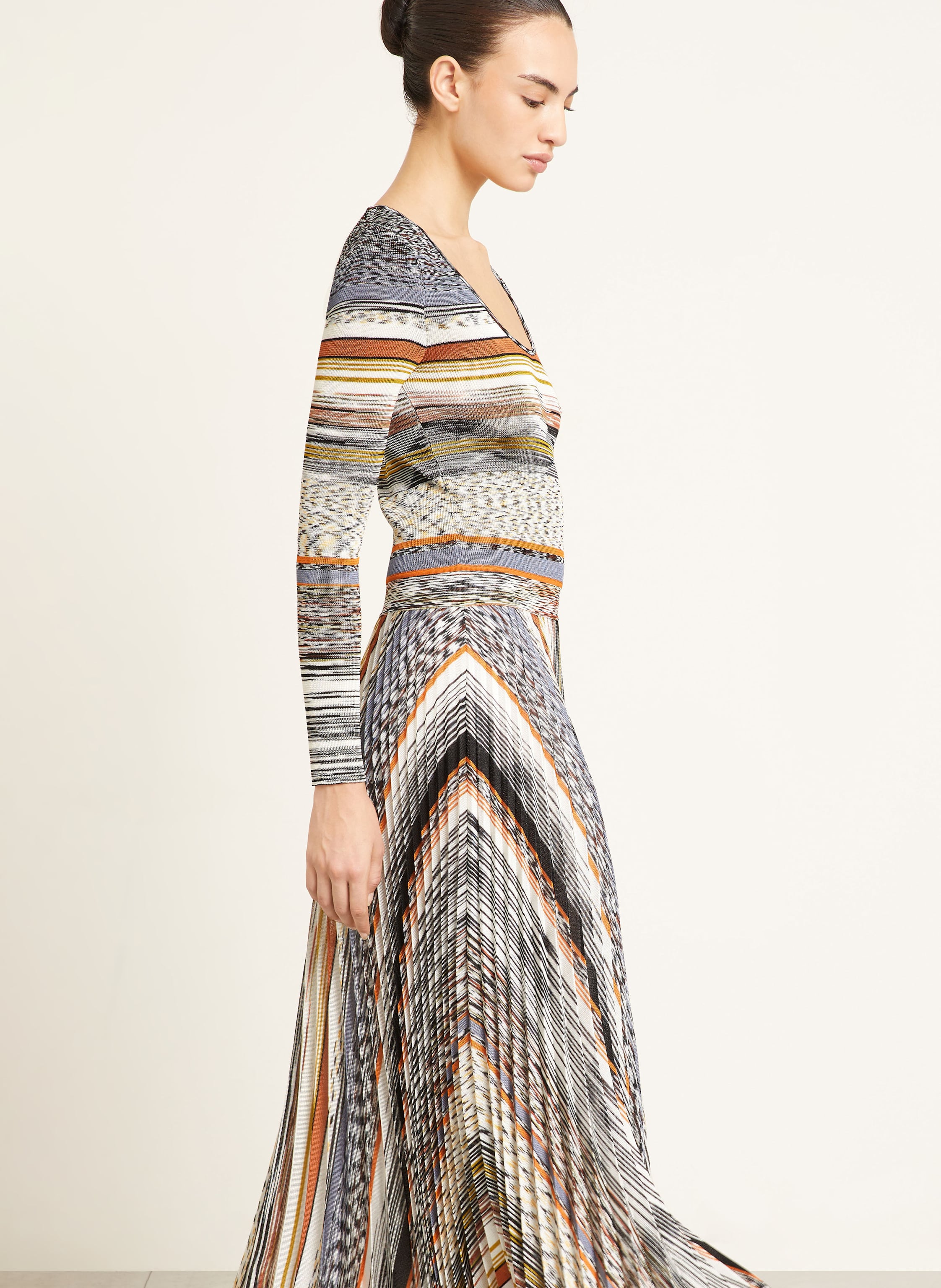 Thumbnail - Missoni Kleid Mit Plissees braun