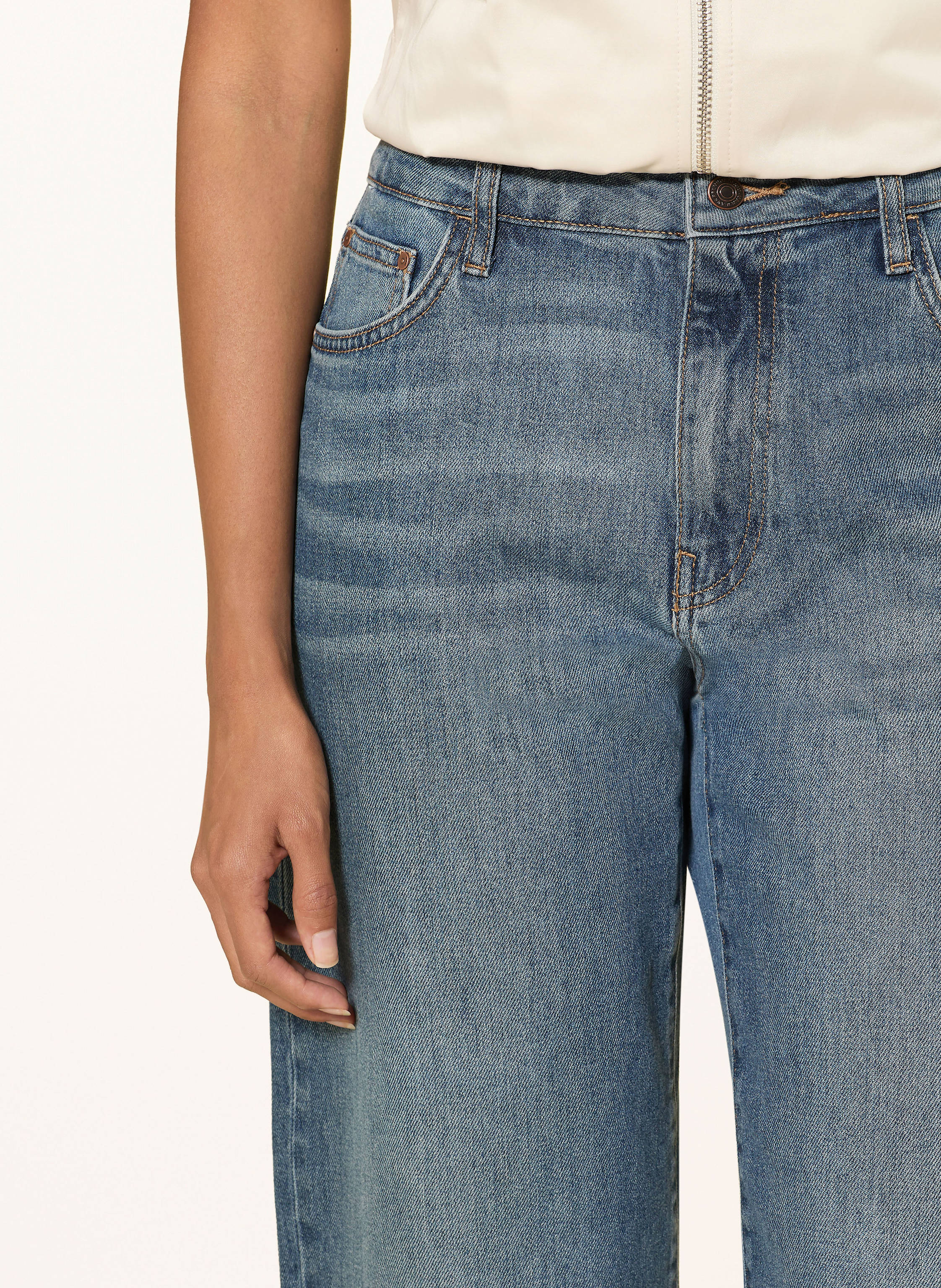 Thumbnail - Mavi Boyfriend Jeans Leila blau