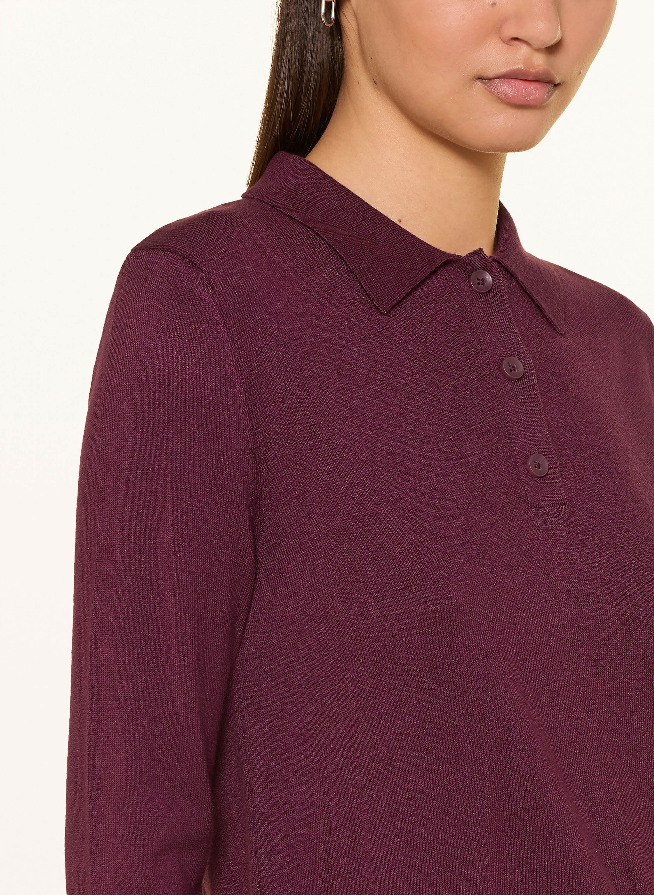 Thumbnail - Mavi Strick-Poloshirt rot