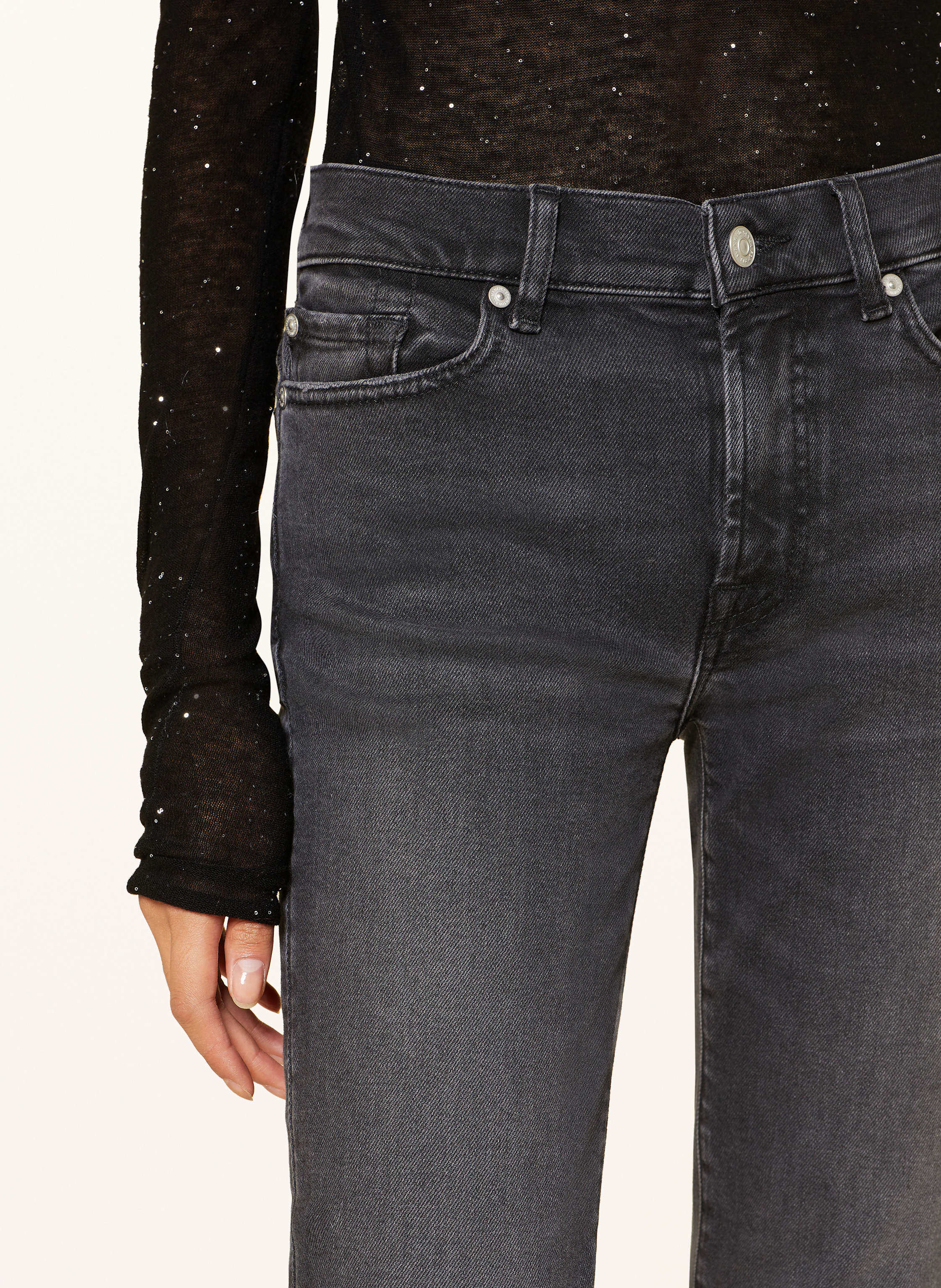 Thumbnail - 7 For All Mankind Skinny Jeans Roxanne schwarz