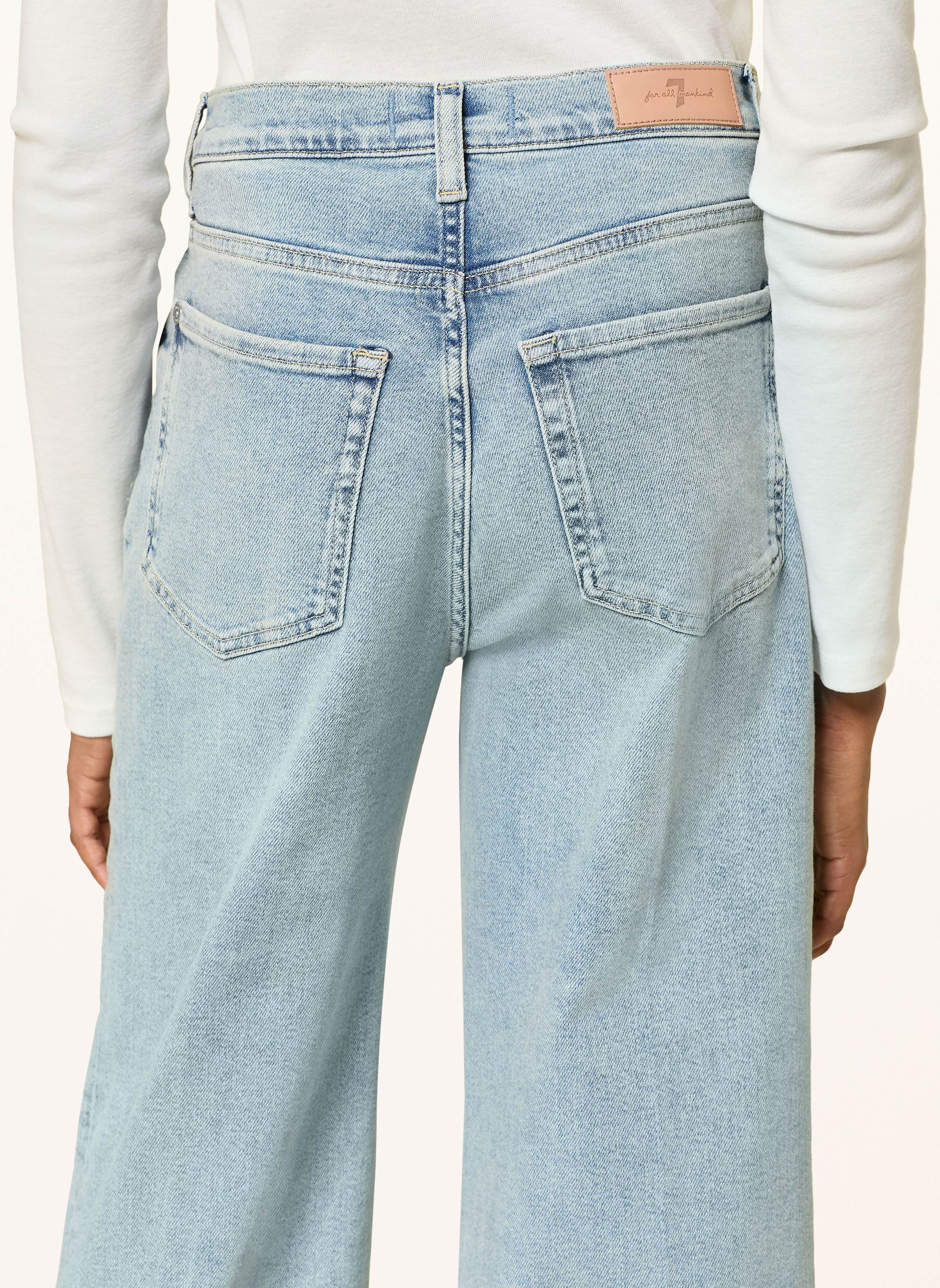 Thumbnail - 7 For All Mankind Wide Leg Jeans Ultra High Rise Jo blau