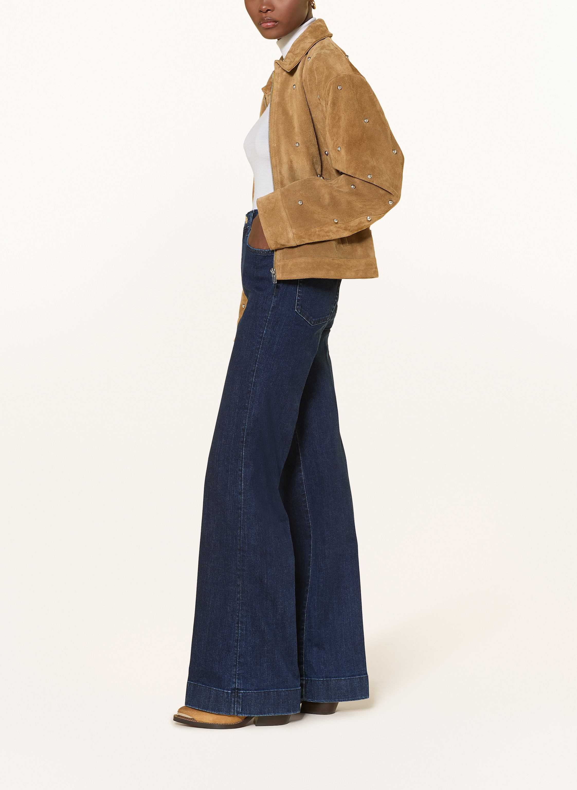 Thumbnail - 7 For All Mankind Flared Jeans Modern Dojo blau