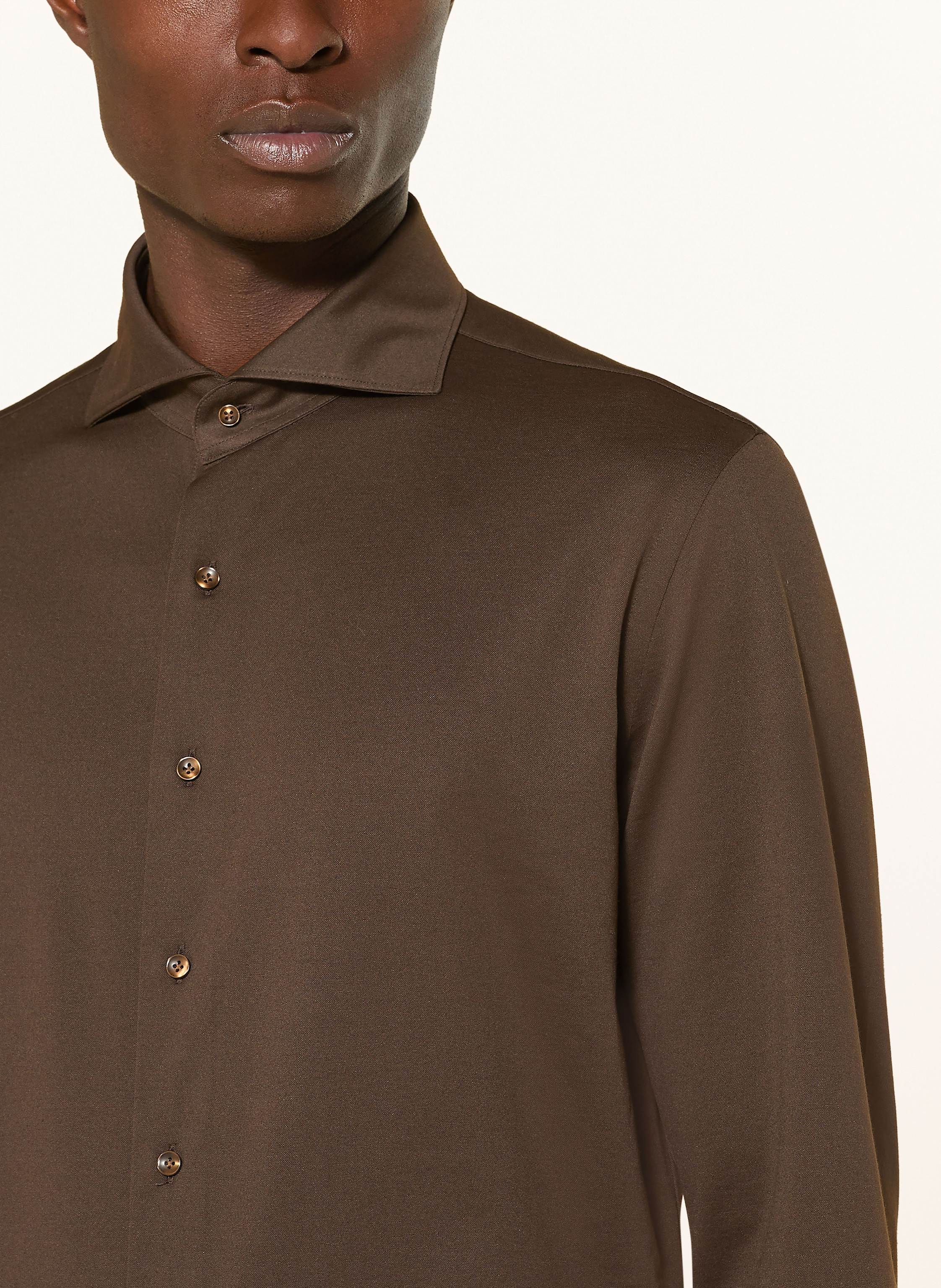 Thumbnail - Profuomo Hemd Slim Fit braun