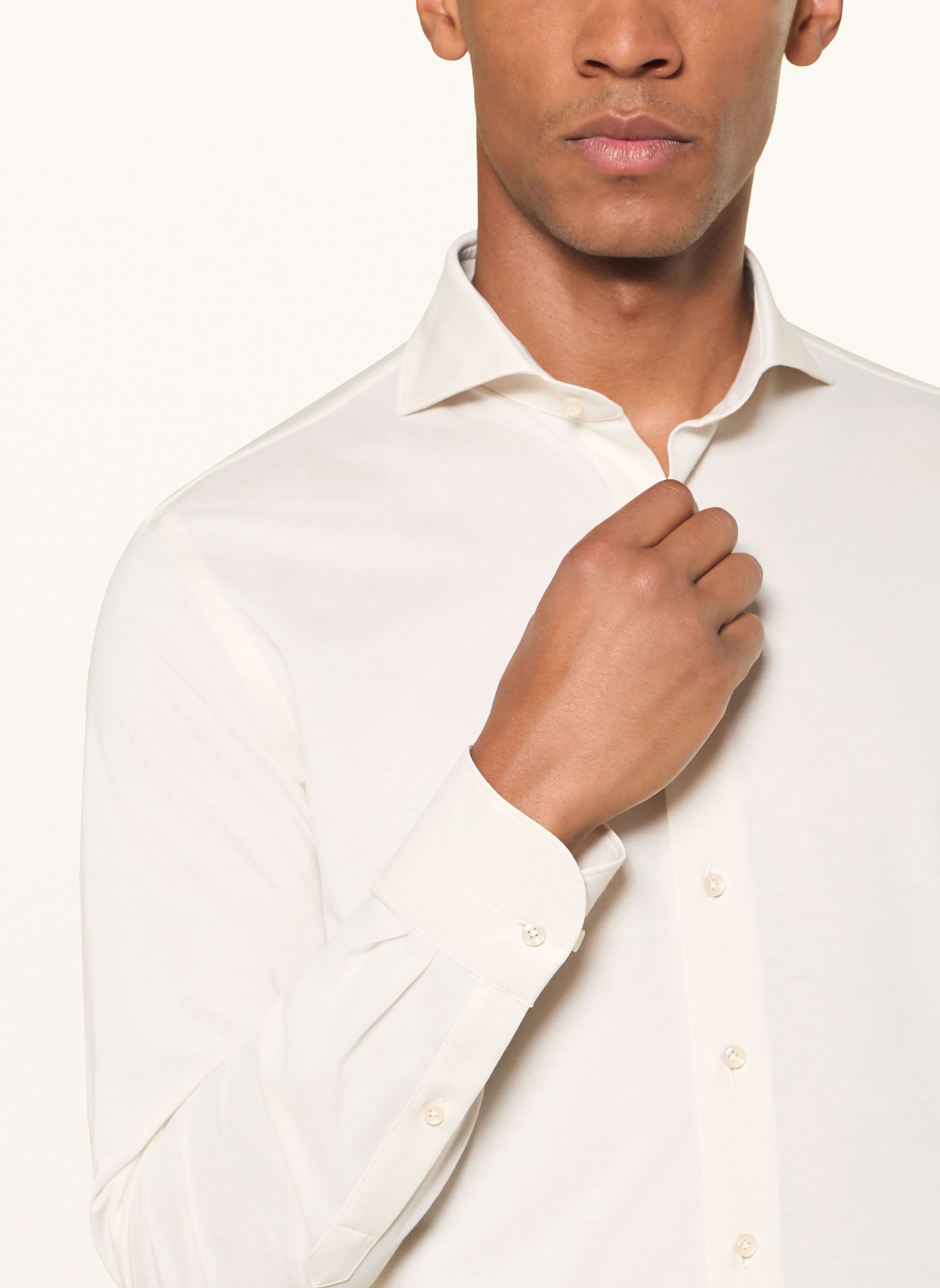 Thumbnail - Profuomo Hemd Slim Fit weiss