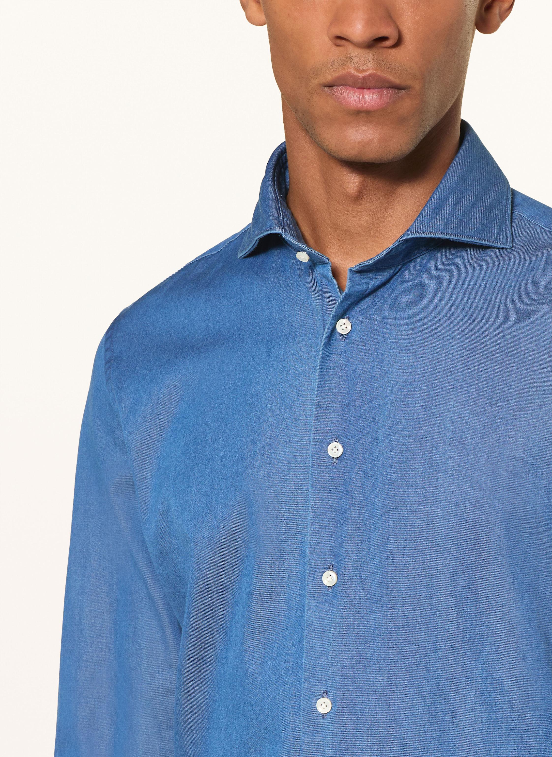 Thumbnail - Profuomo Hemd Slim Fit blau