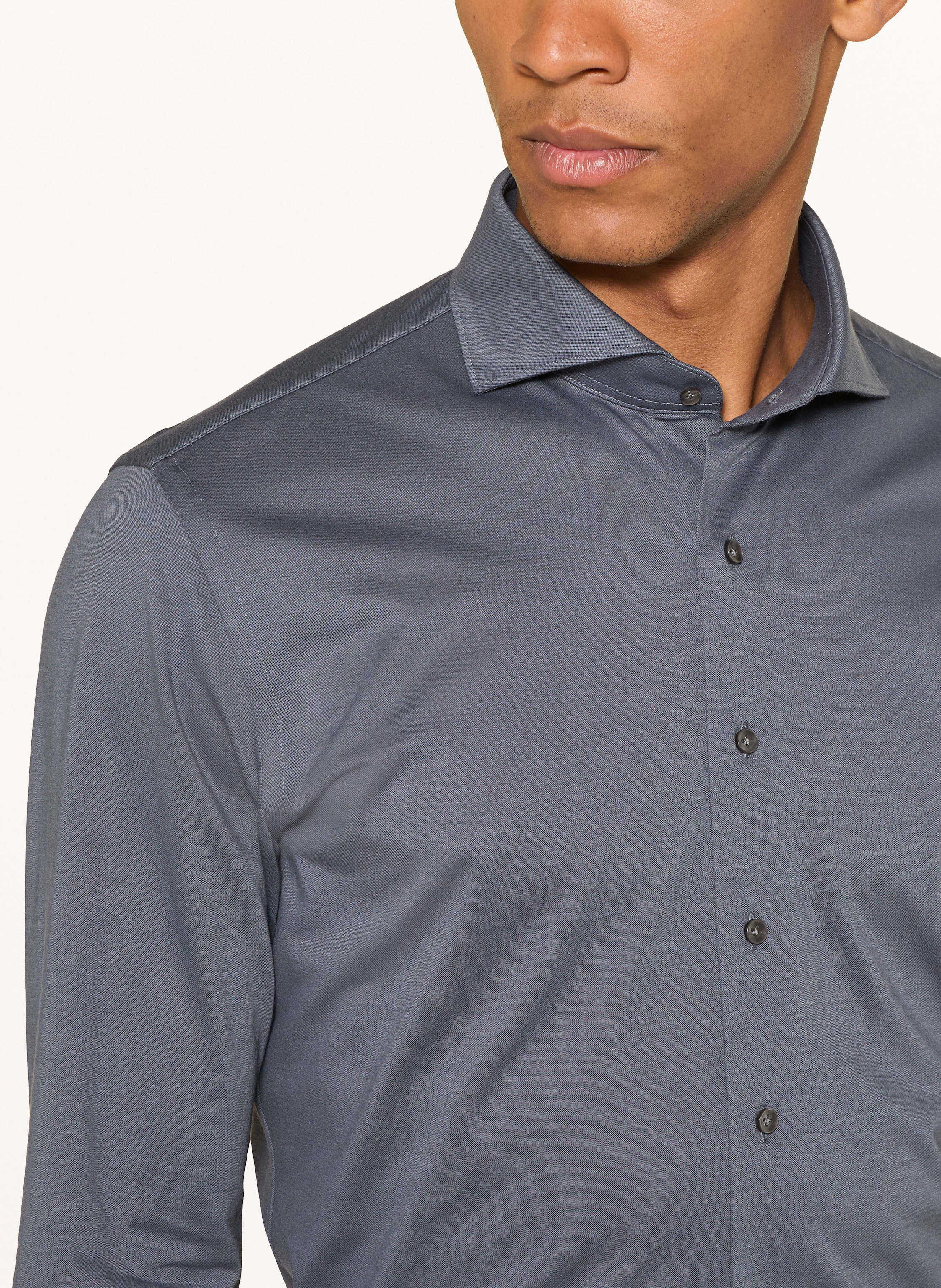 Thumbnail - Profuomo Hemd Slim Fit blau