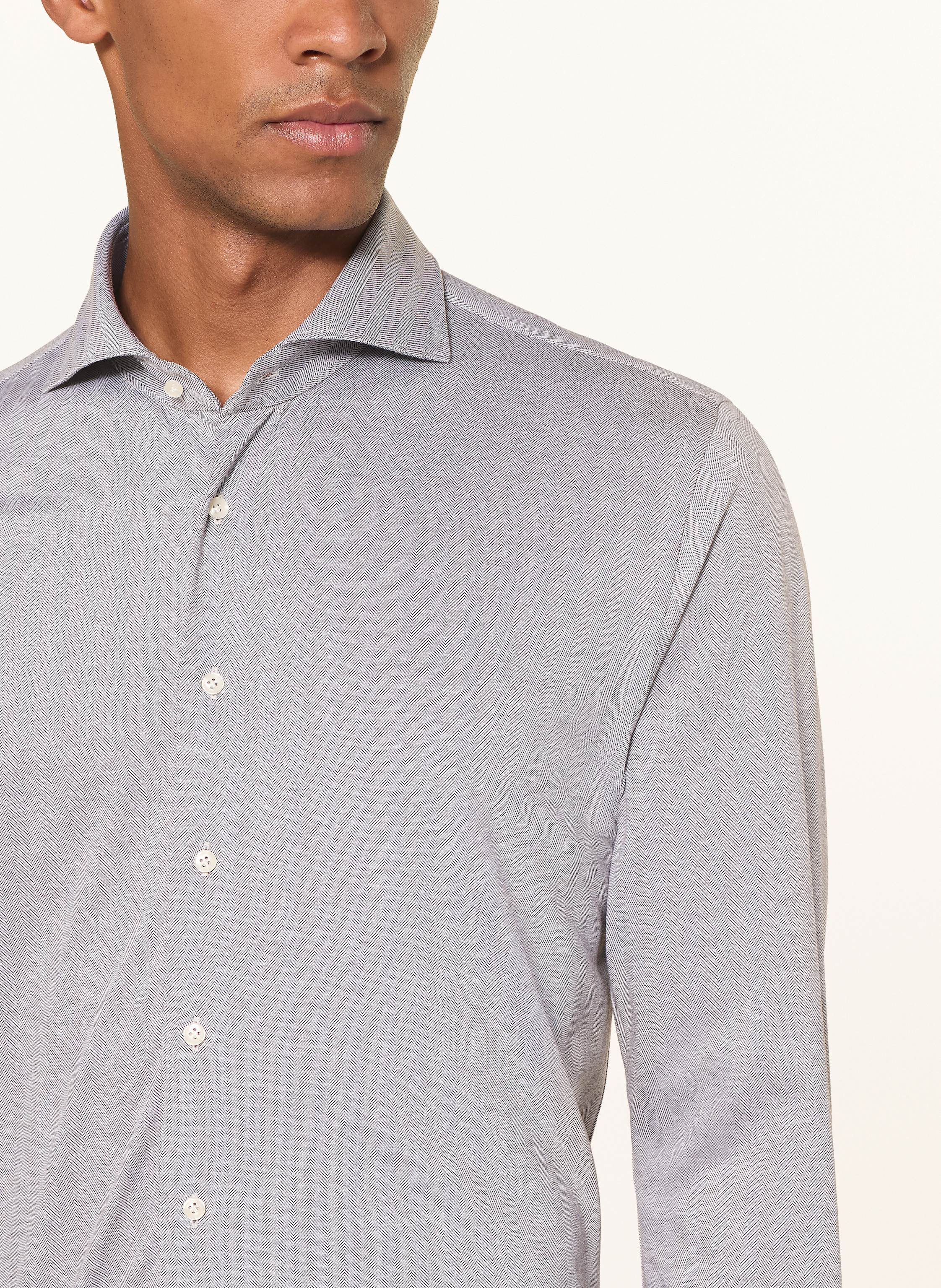 Thumbnail - Profuomo Jerseyhemd Regular Fit braun