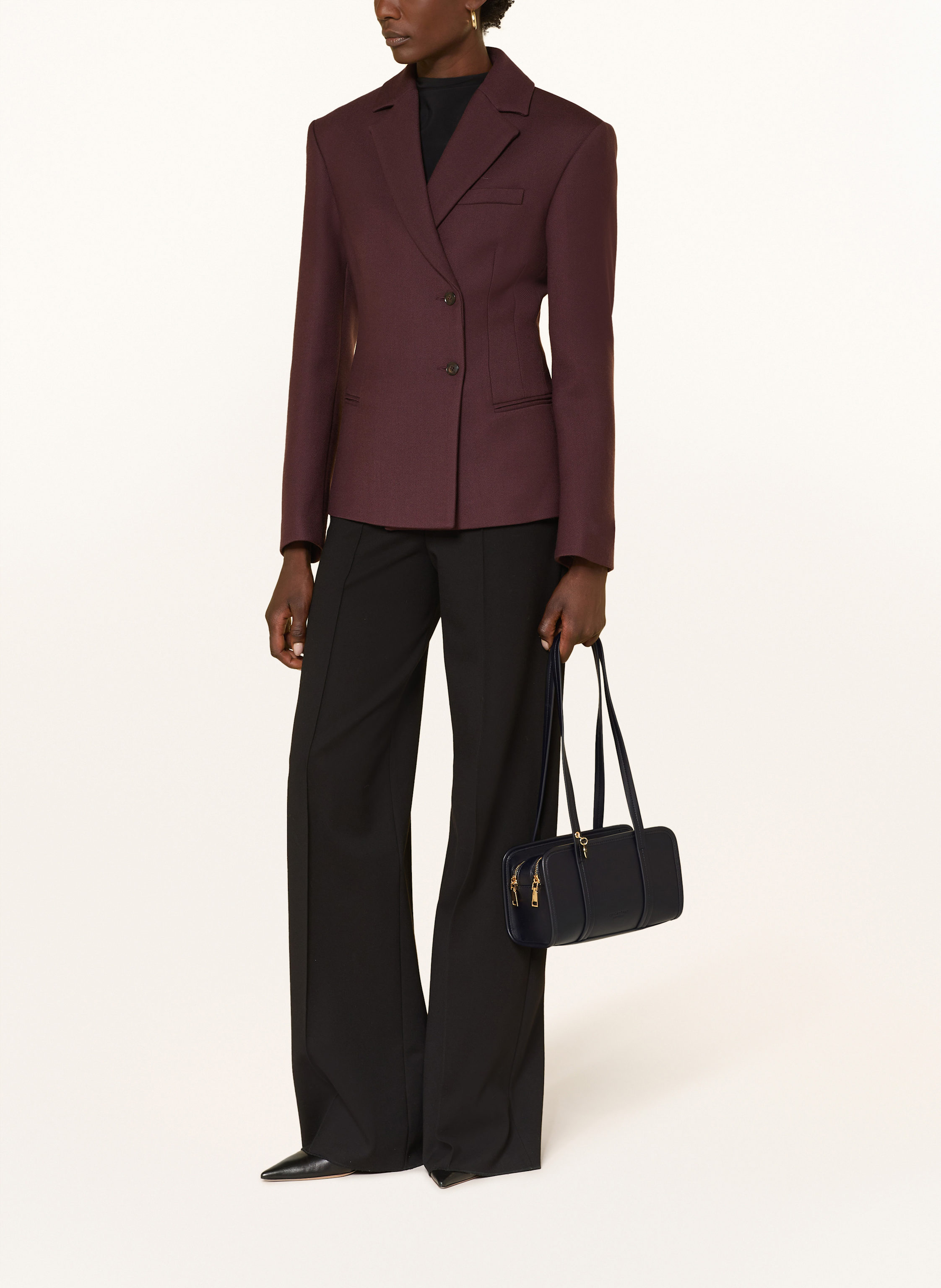 Thumbnail - Seidenfelt Schultertasche Nelma schwarz