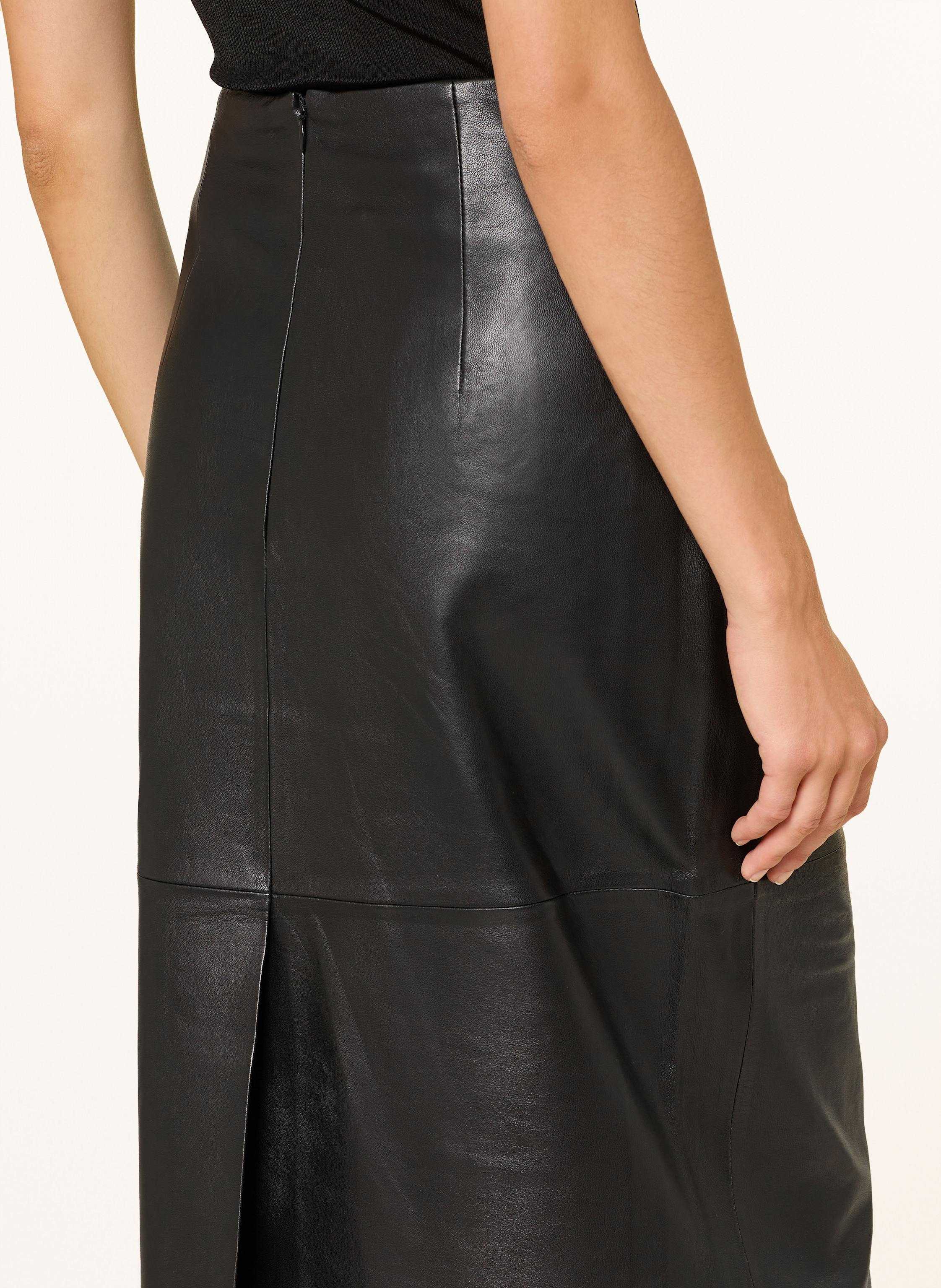 Thumbnail - Drykorn Lederrock Gentiana schwarz