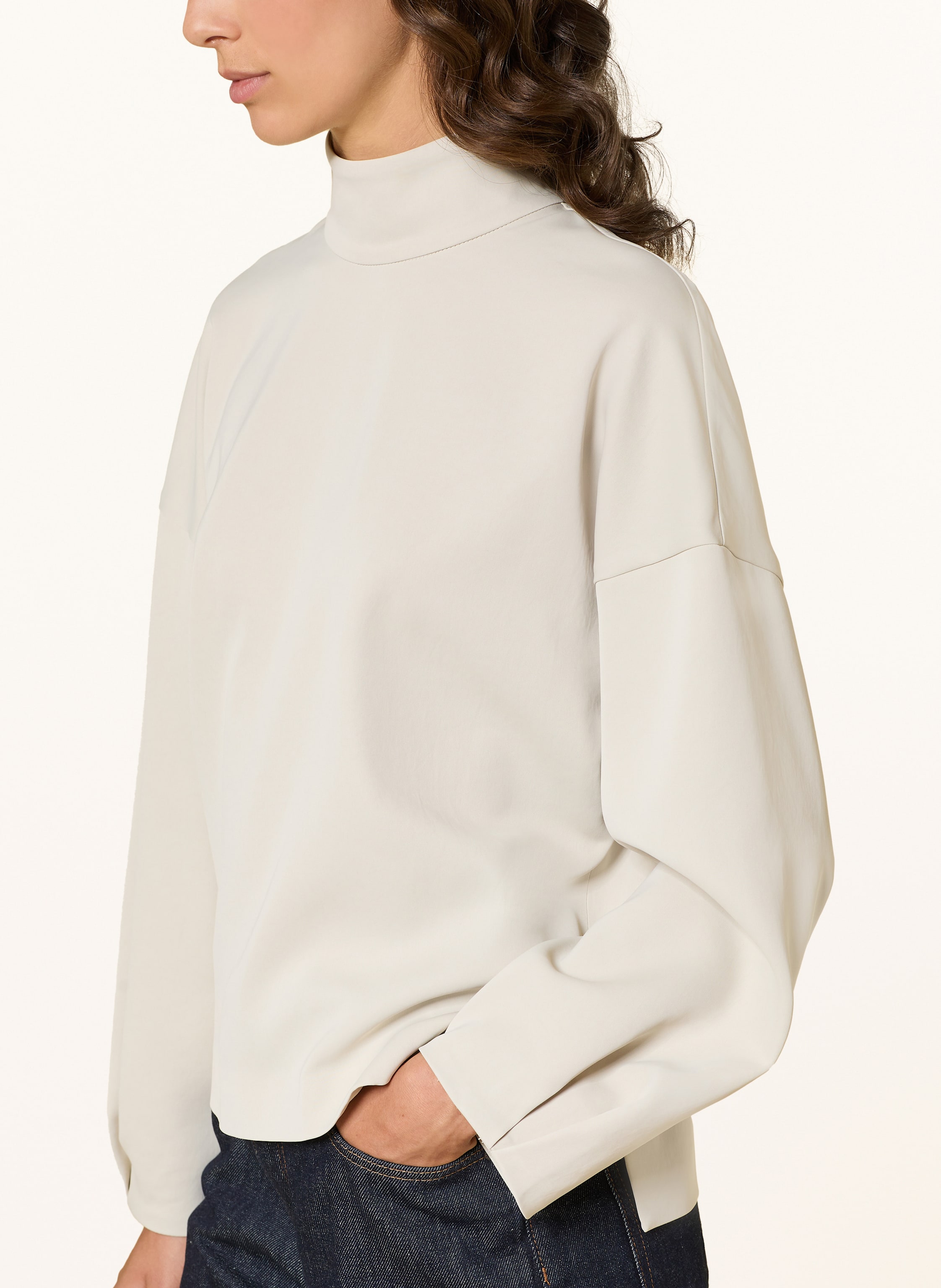 Thumbnail - Drykorn Blusenshirt Alvara Aus Satin beige