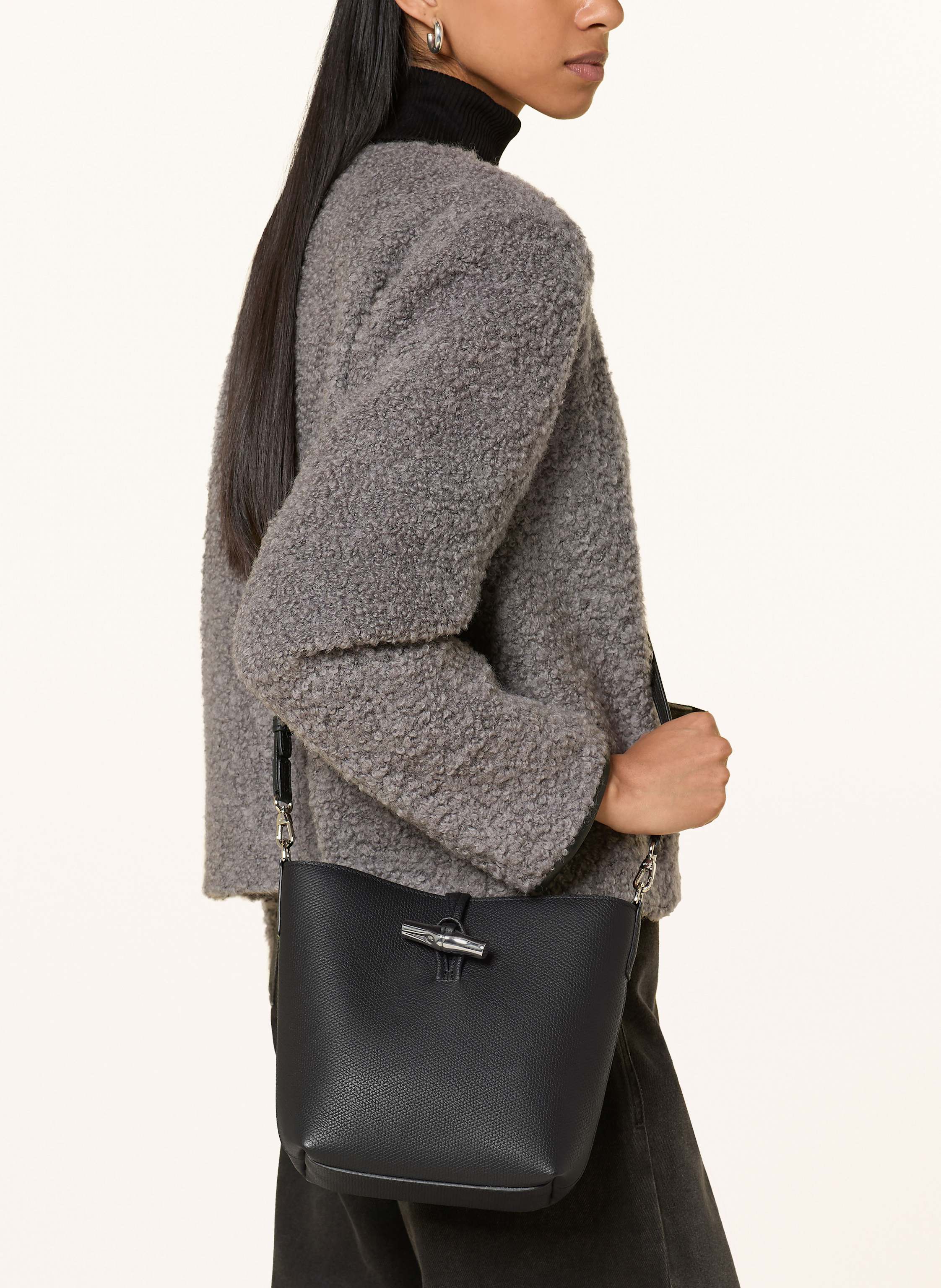 Thumbnail - Longchamp Umhängetasche Le Roseau Small schwarz