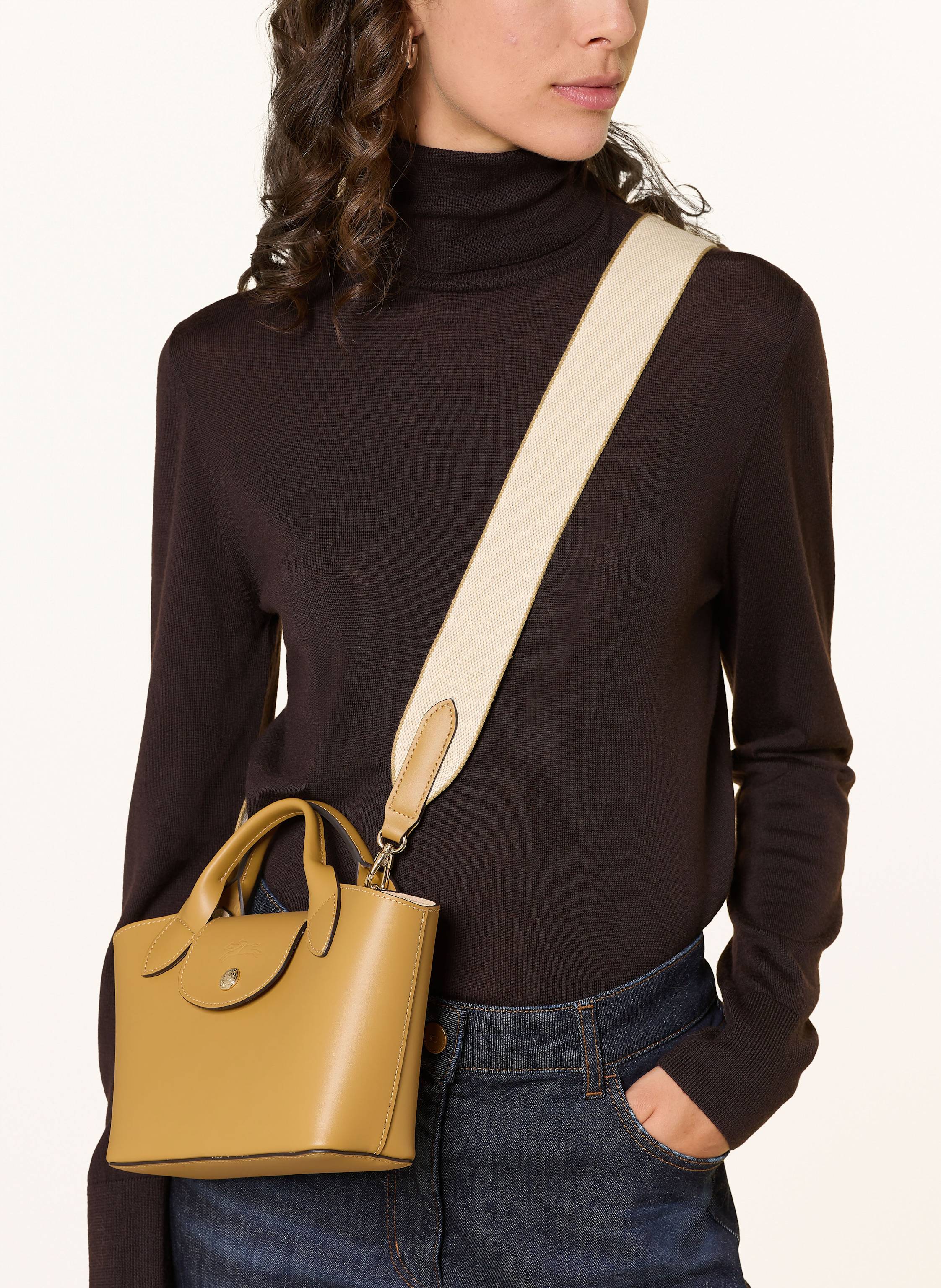 Thumbnail - Longchamp Umhängetasche Épure Xs gelb