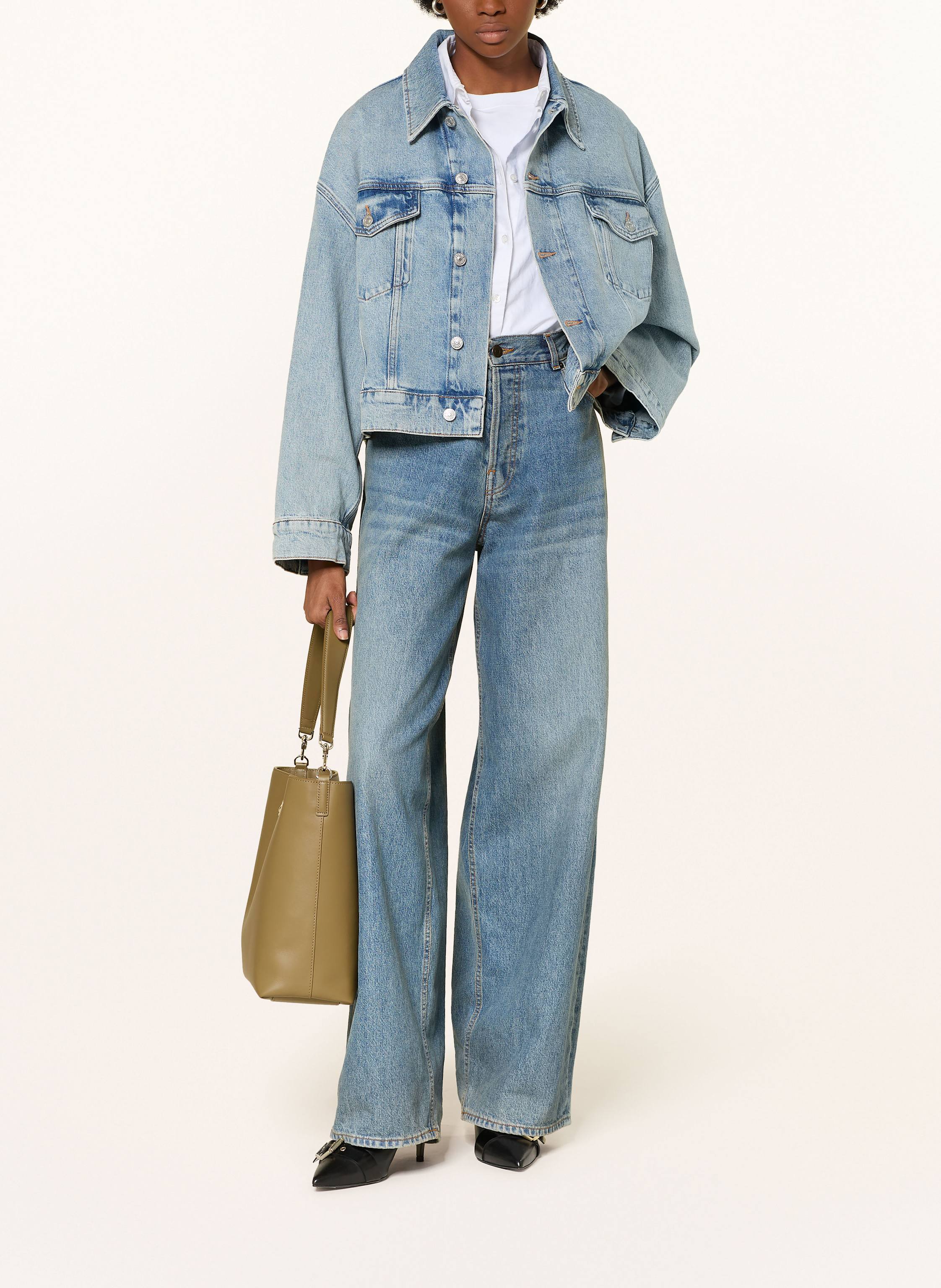 Thumbnail - Longchamp Schultertasche Le Roseau Medium gruen