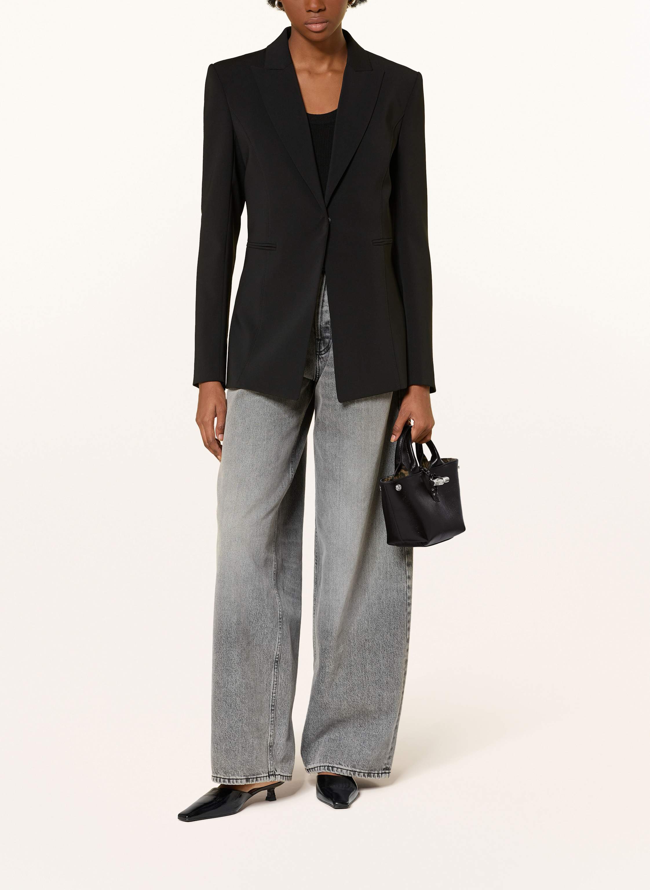 Thumbnail - Longchamp Handtasche Le Roseau Xs schwarz