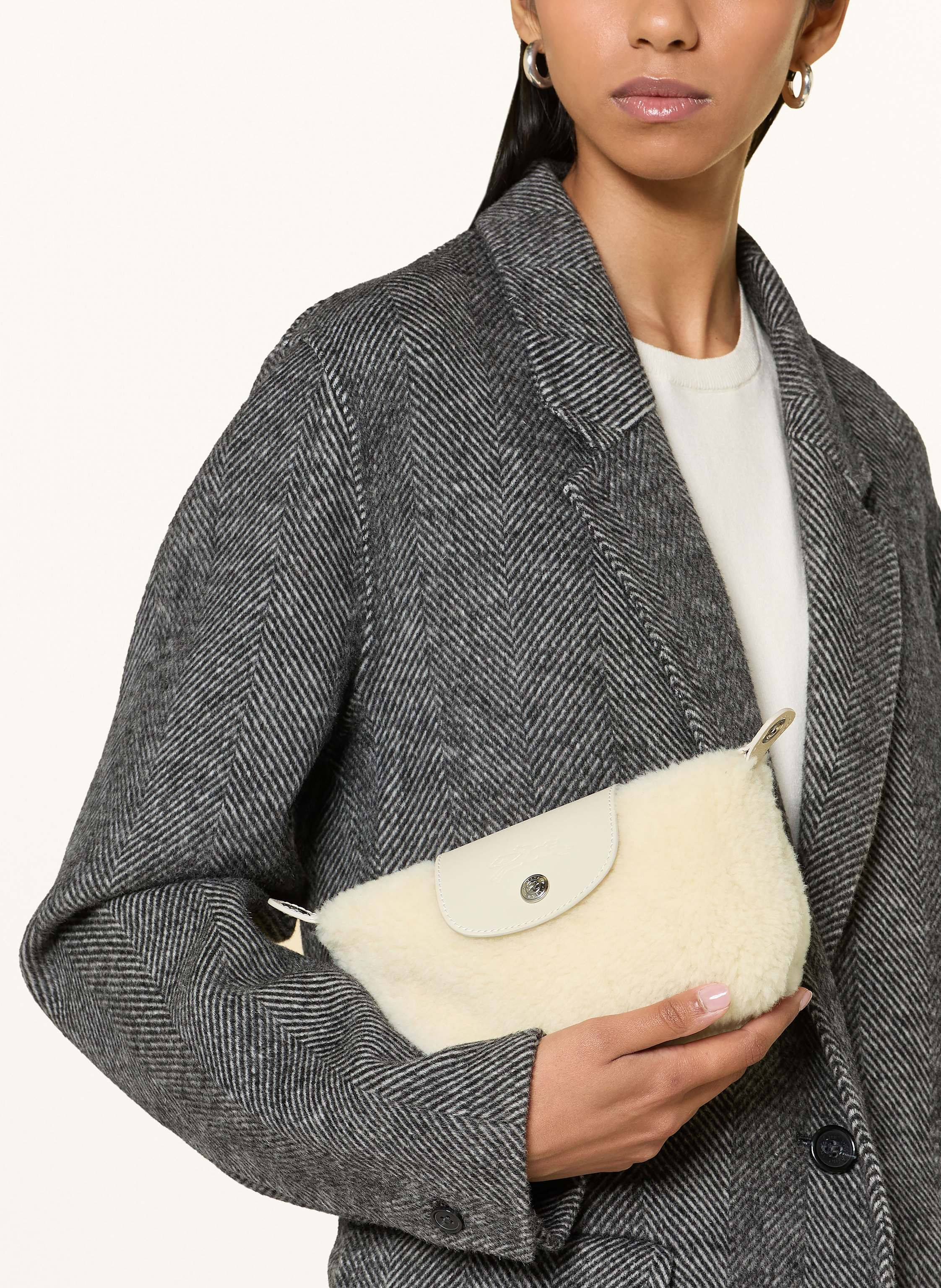 Thumbnail - Longchamp Umhängetasche Le Pliage Xtra Xs weiss