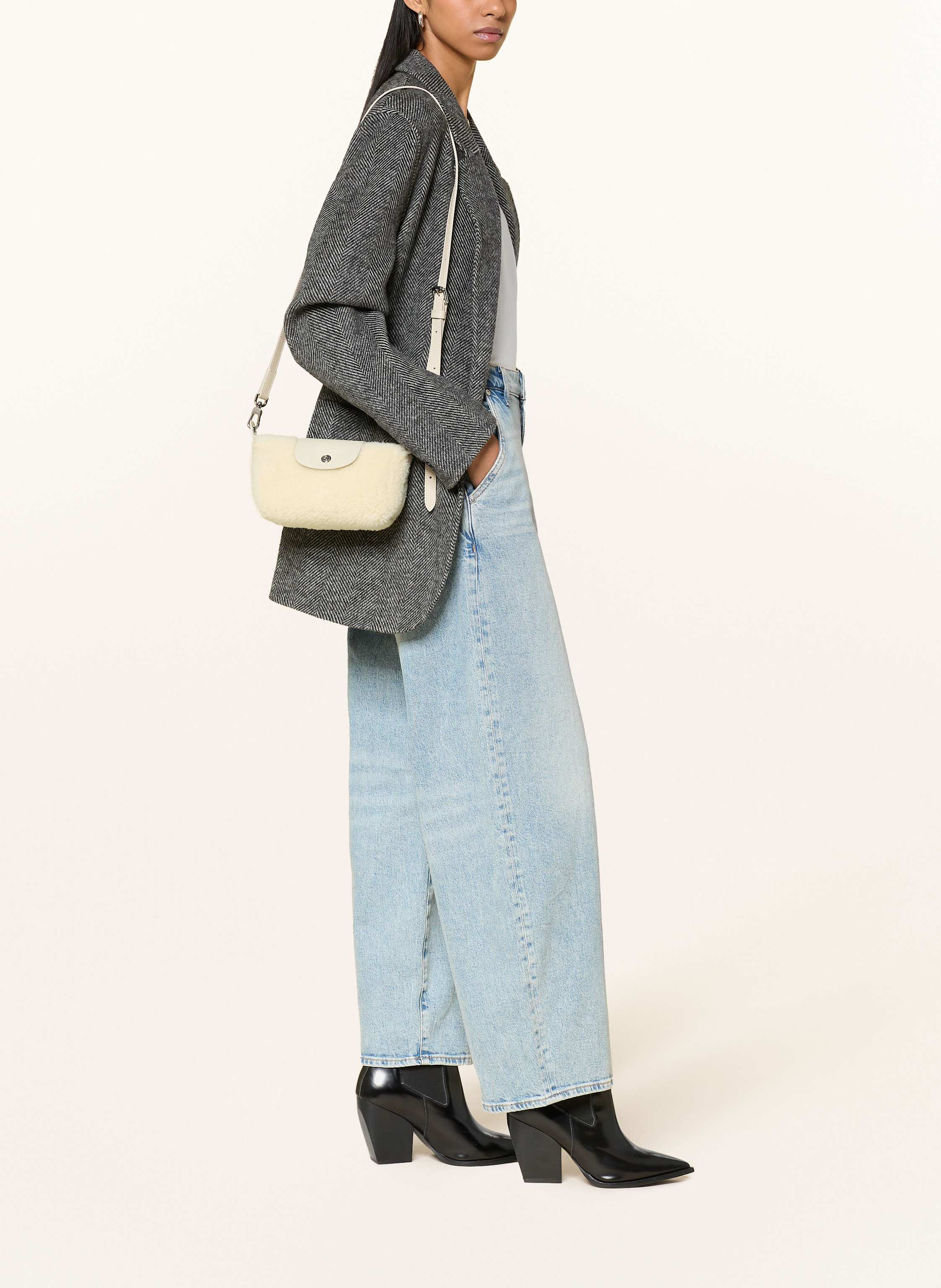 Thumbnail - Longchamp Umhängetasche Le Pliage Xtra Xs weiss