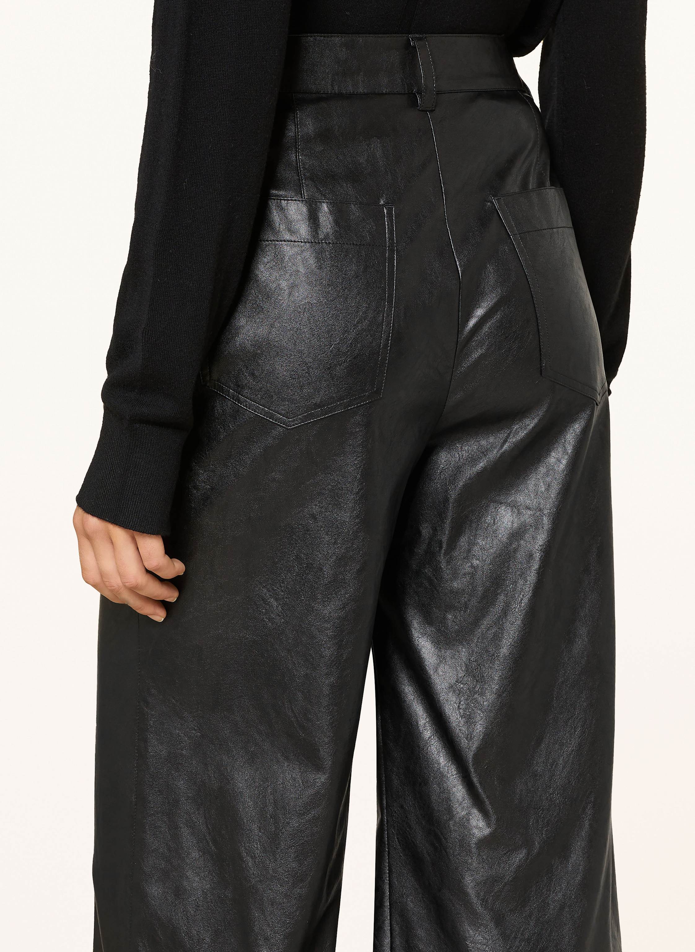 Thumbnail - Marc Cain Hose Warri In Lederoptik schwarz