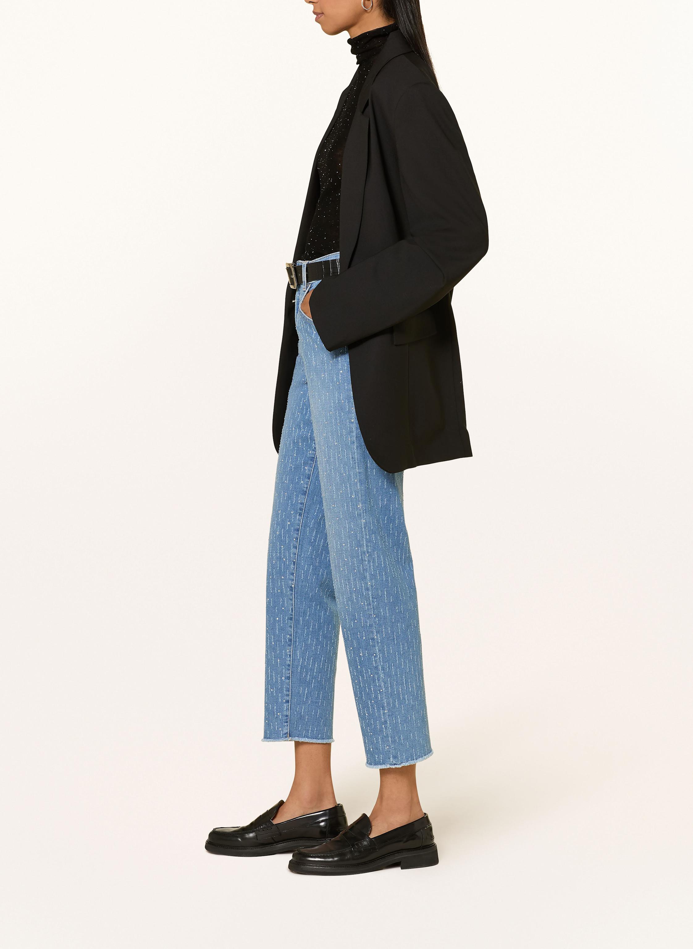 Thumbnail - Marc Cain Straight Jeans Roha Mit Schmucksteinen blau