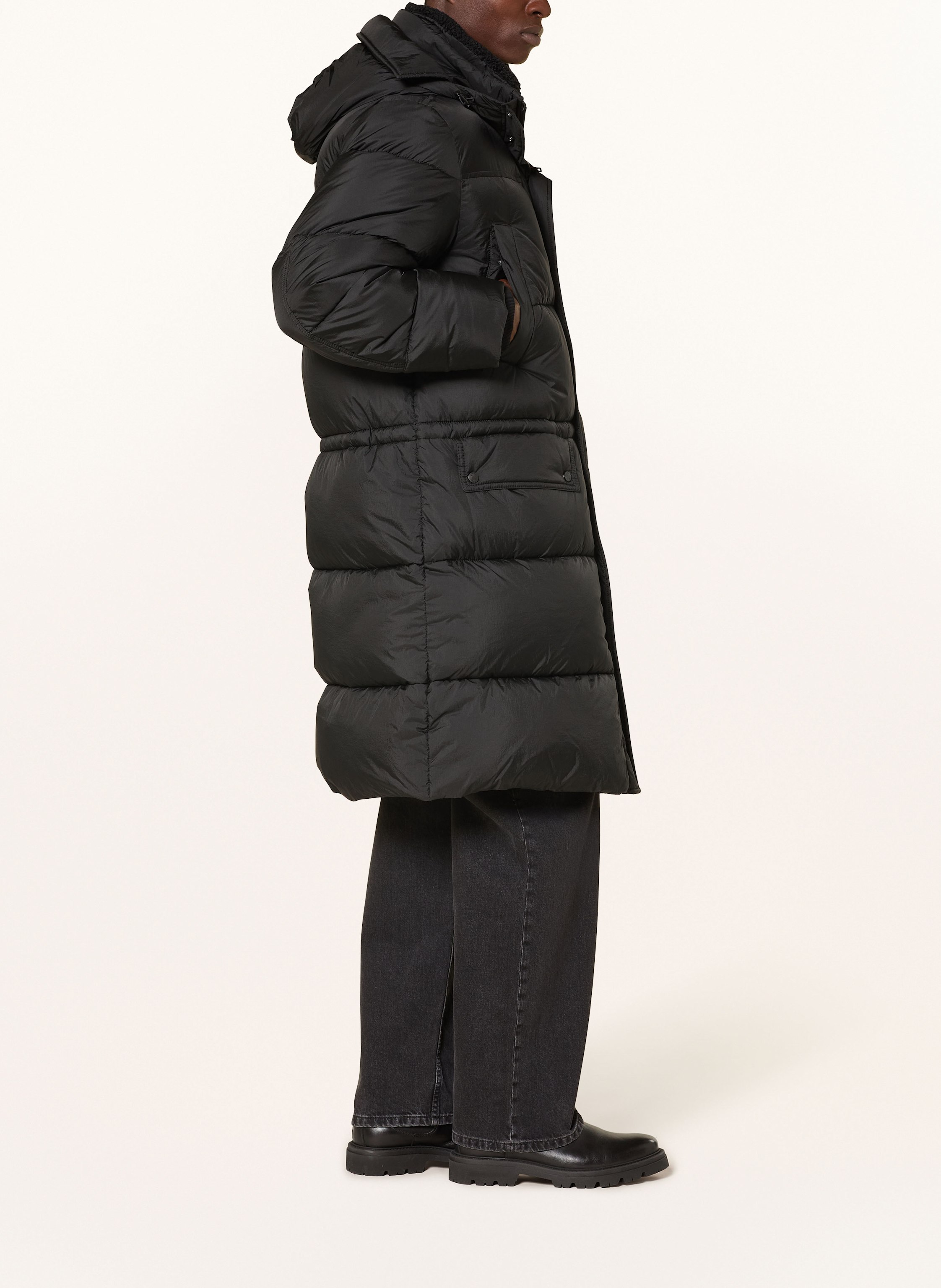 Thumbnail - Boss Steppmantel Omont schwarz