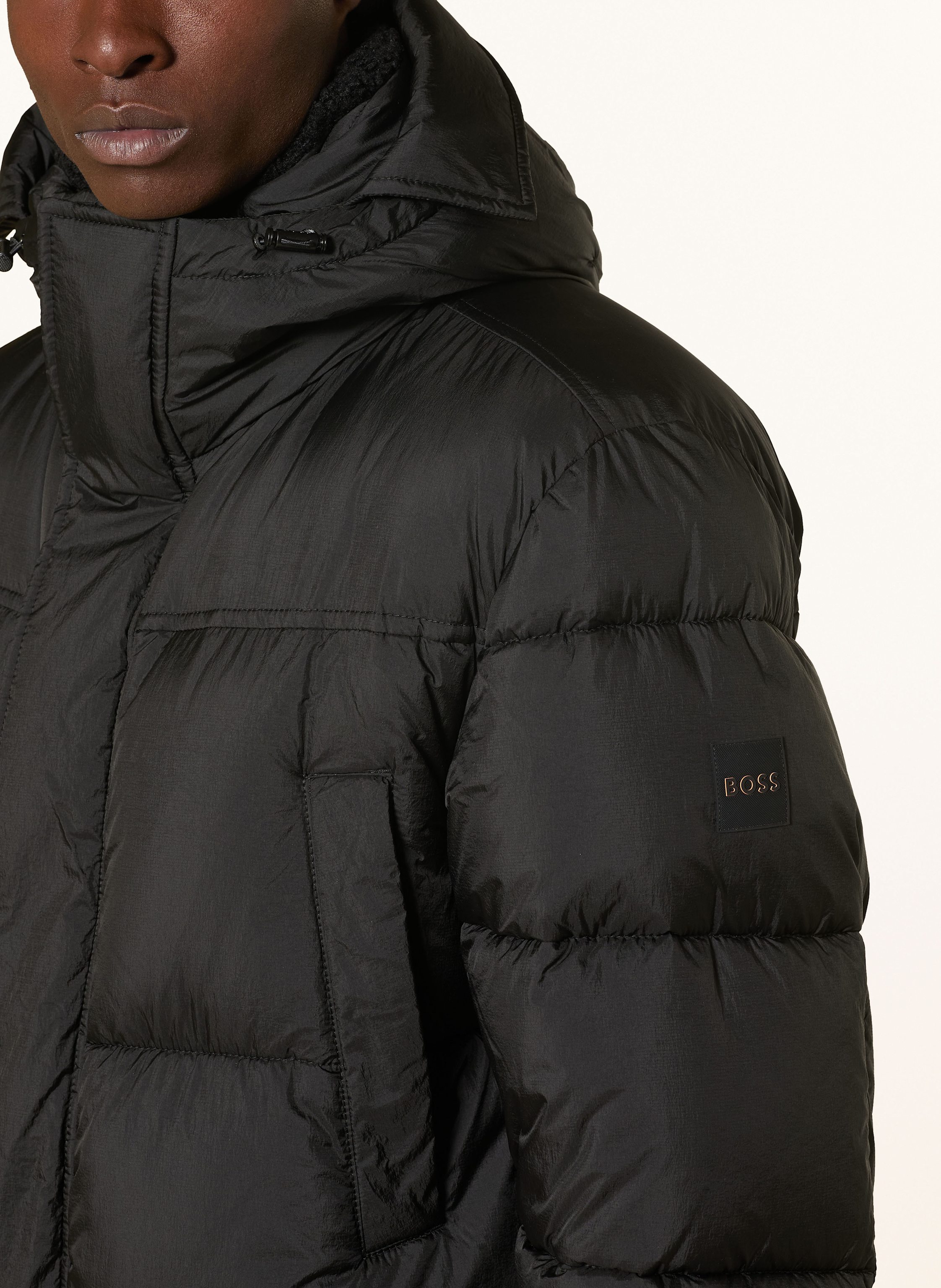Thumbnail - Boss Steppmantel Omont schwarz