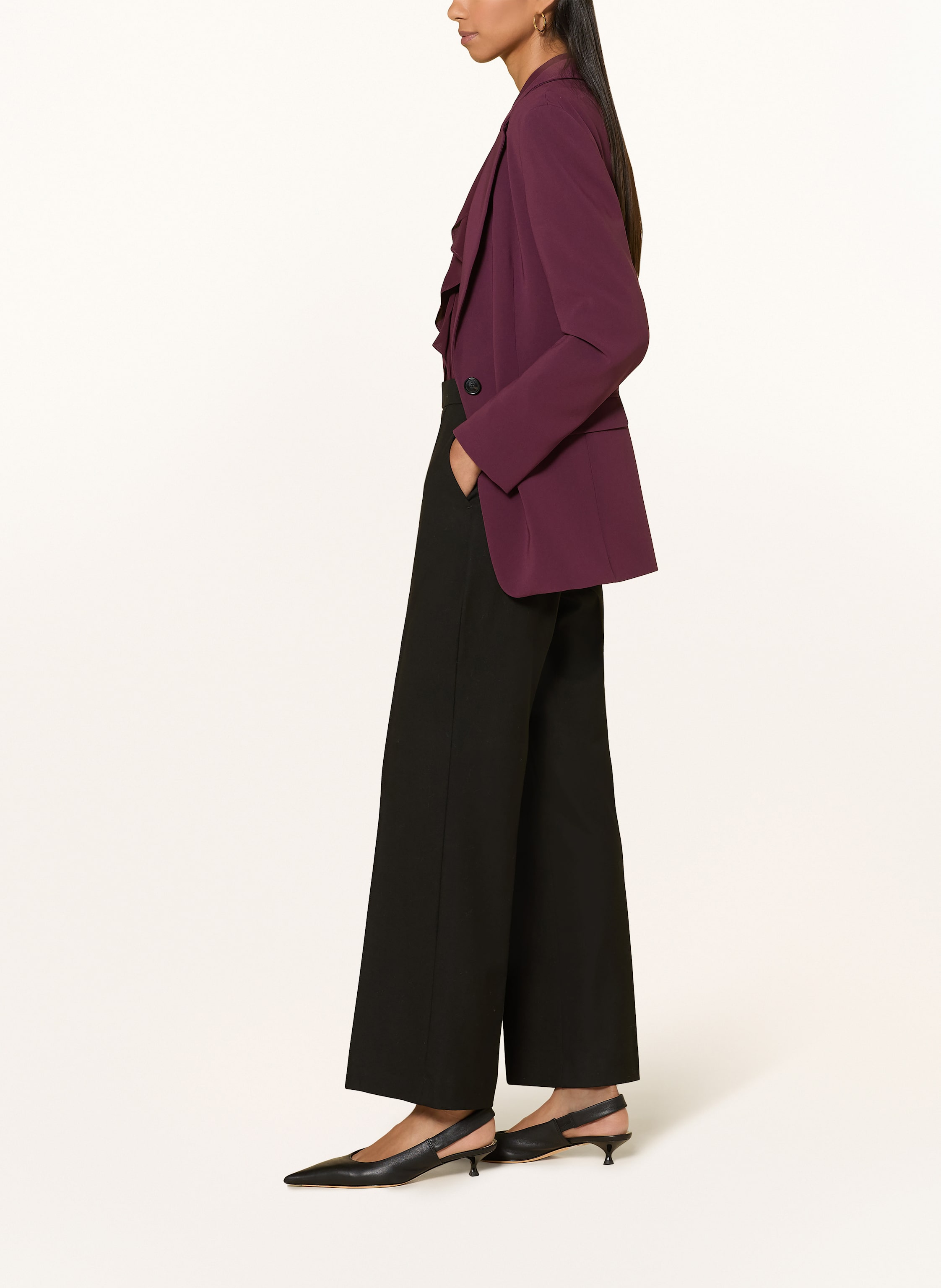 Thumbnail - Raffaello Rossi Flanellhose Renée schwarz