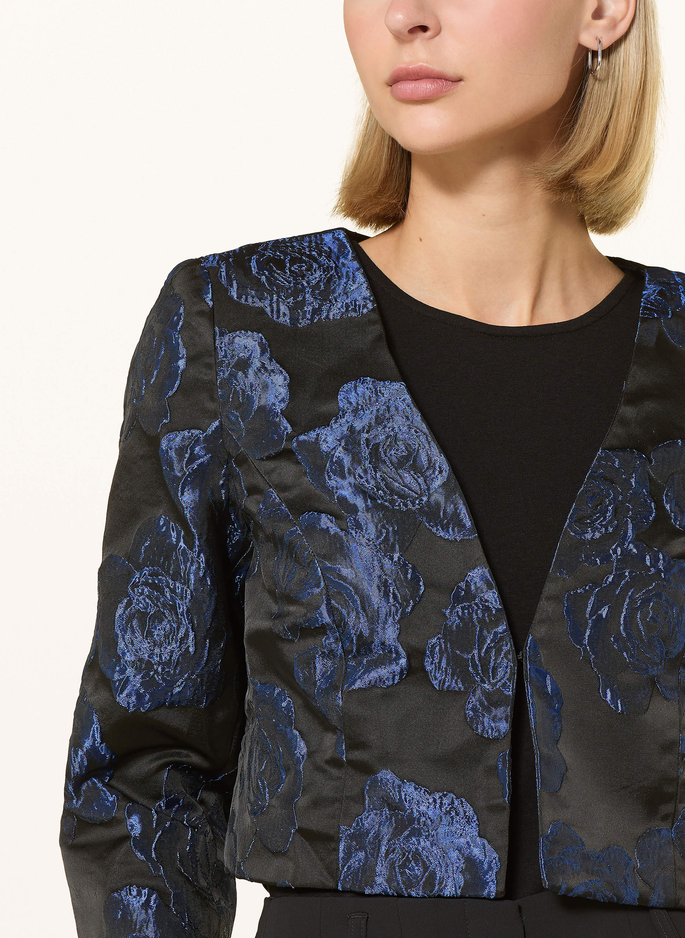 Thumbnail - Apart Jacquard-Bolero blau