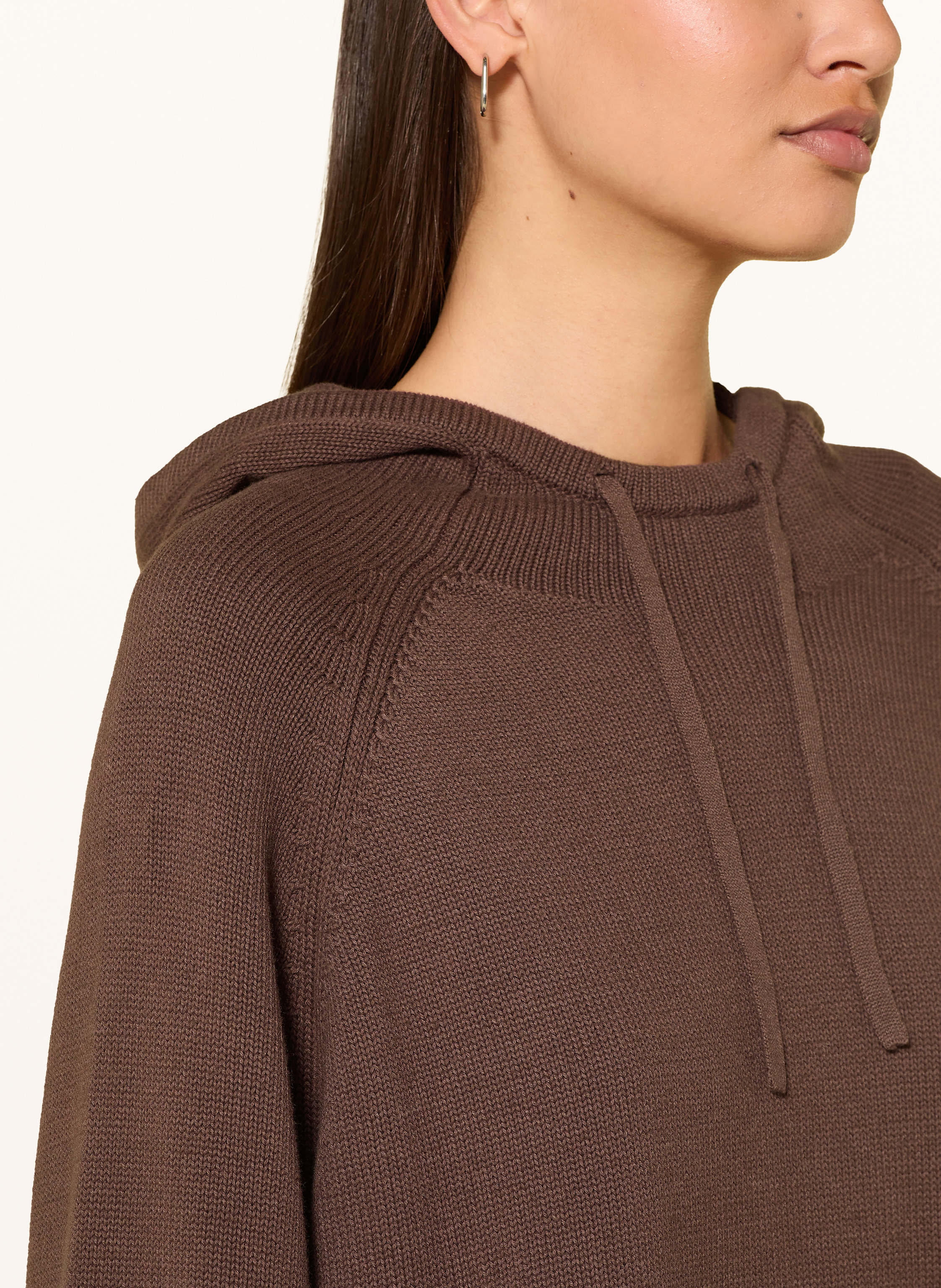 Thumbnail - Lala Berlin Strick-Hoodie Kiana braun